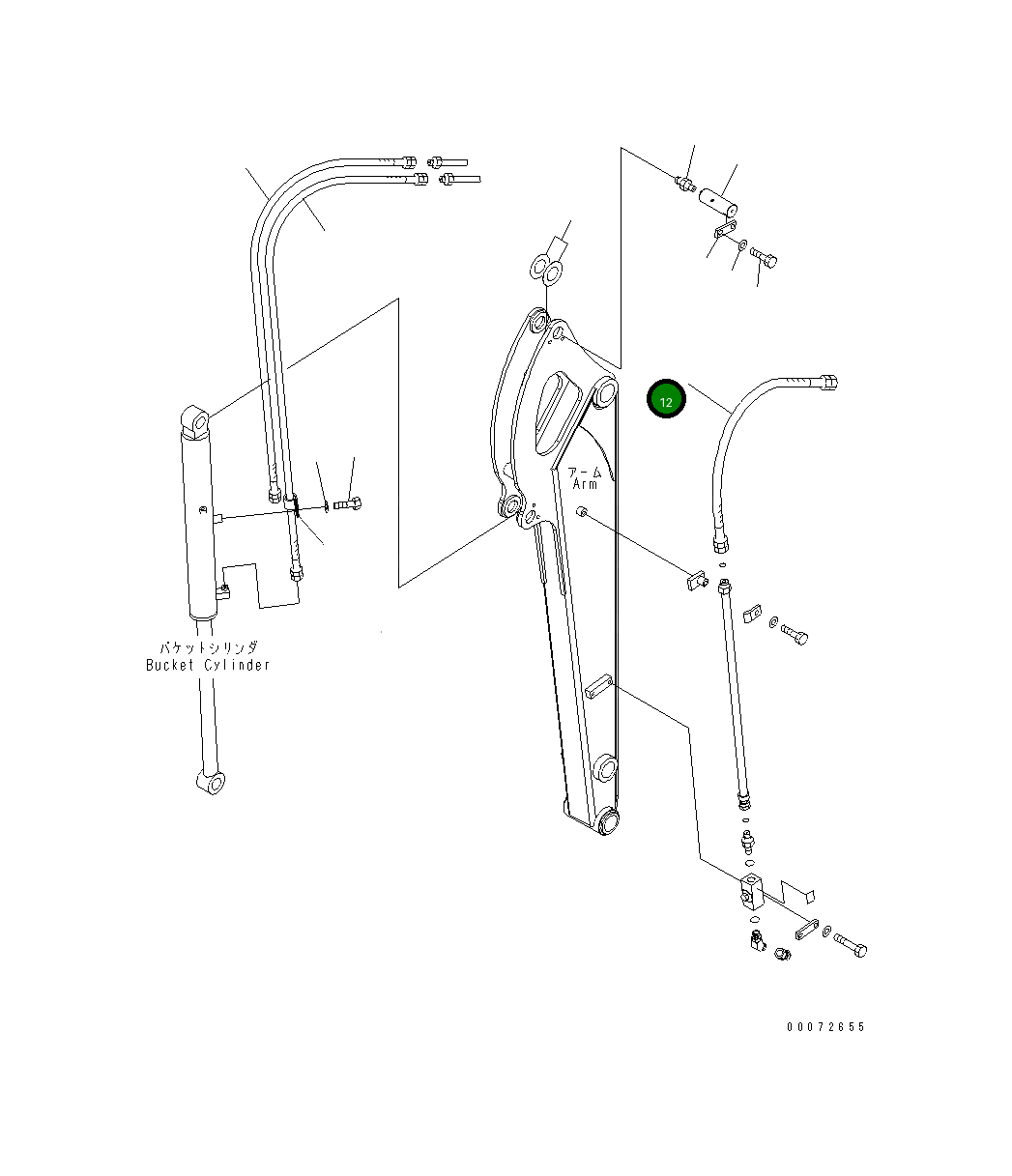 Шланг 22L-973-3730 Komatsu