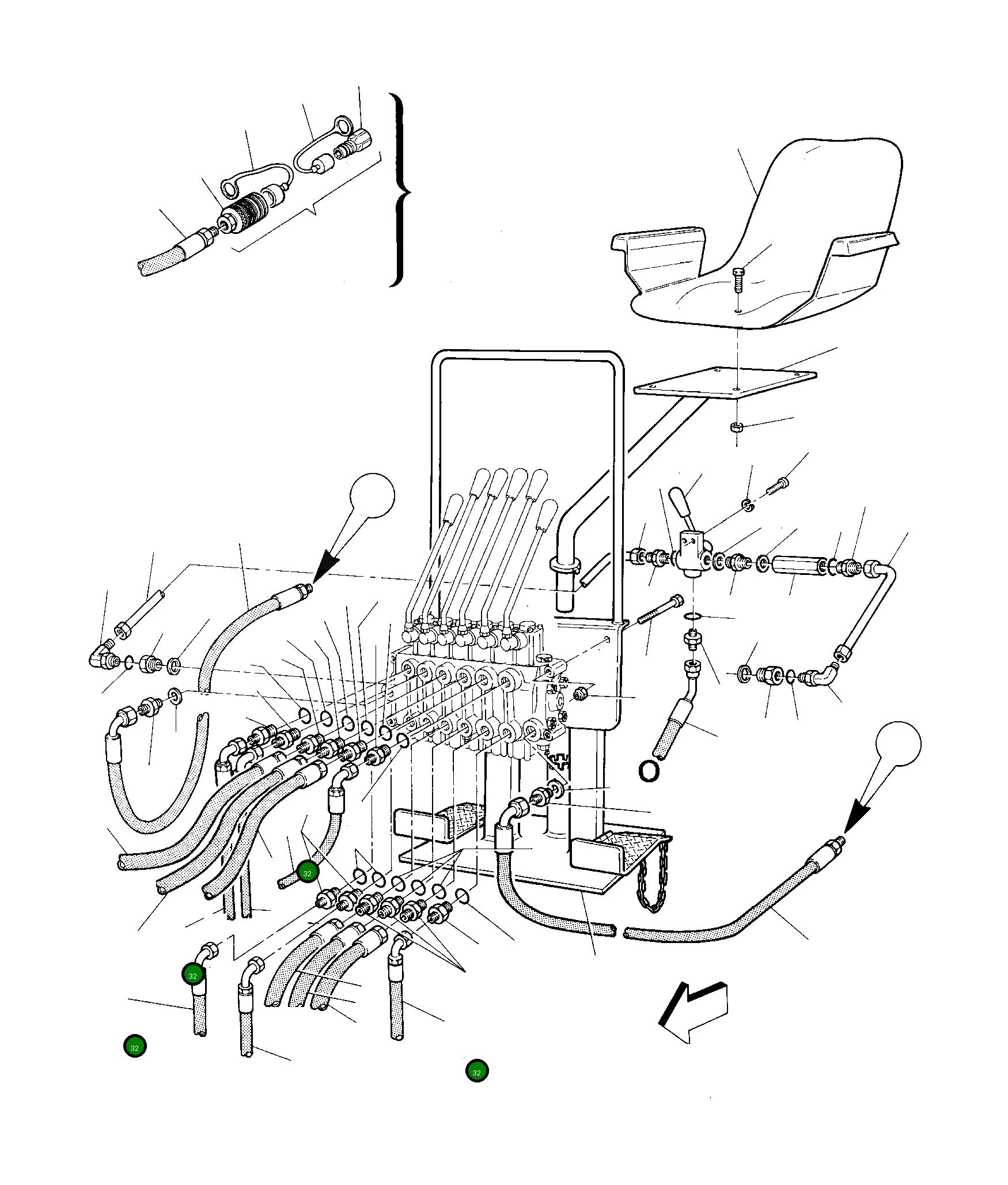 Шланг U2000042D Komatsu