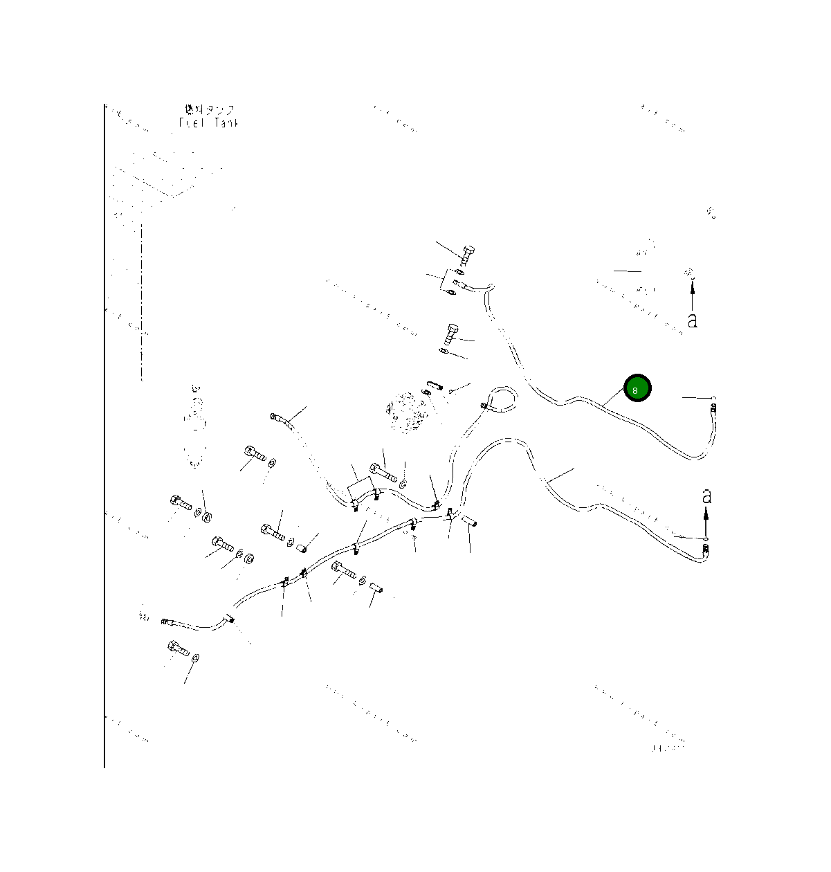 Шланг 2A5-04-25221 Komatsu