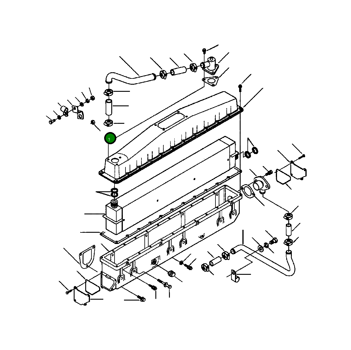 Гайка - HEAVY HEX 1238 079 H1 Komatsu