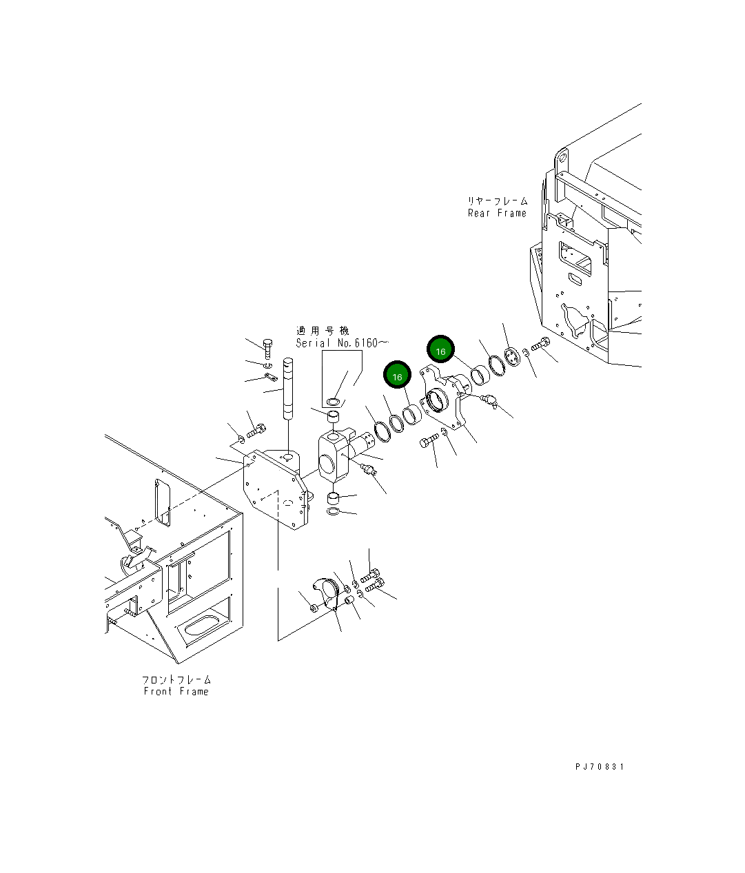 Втулка 258-60-52652 Komatsu