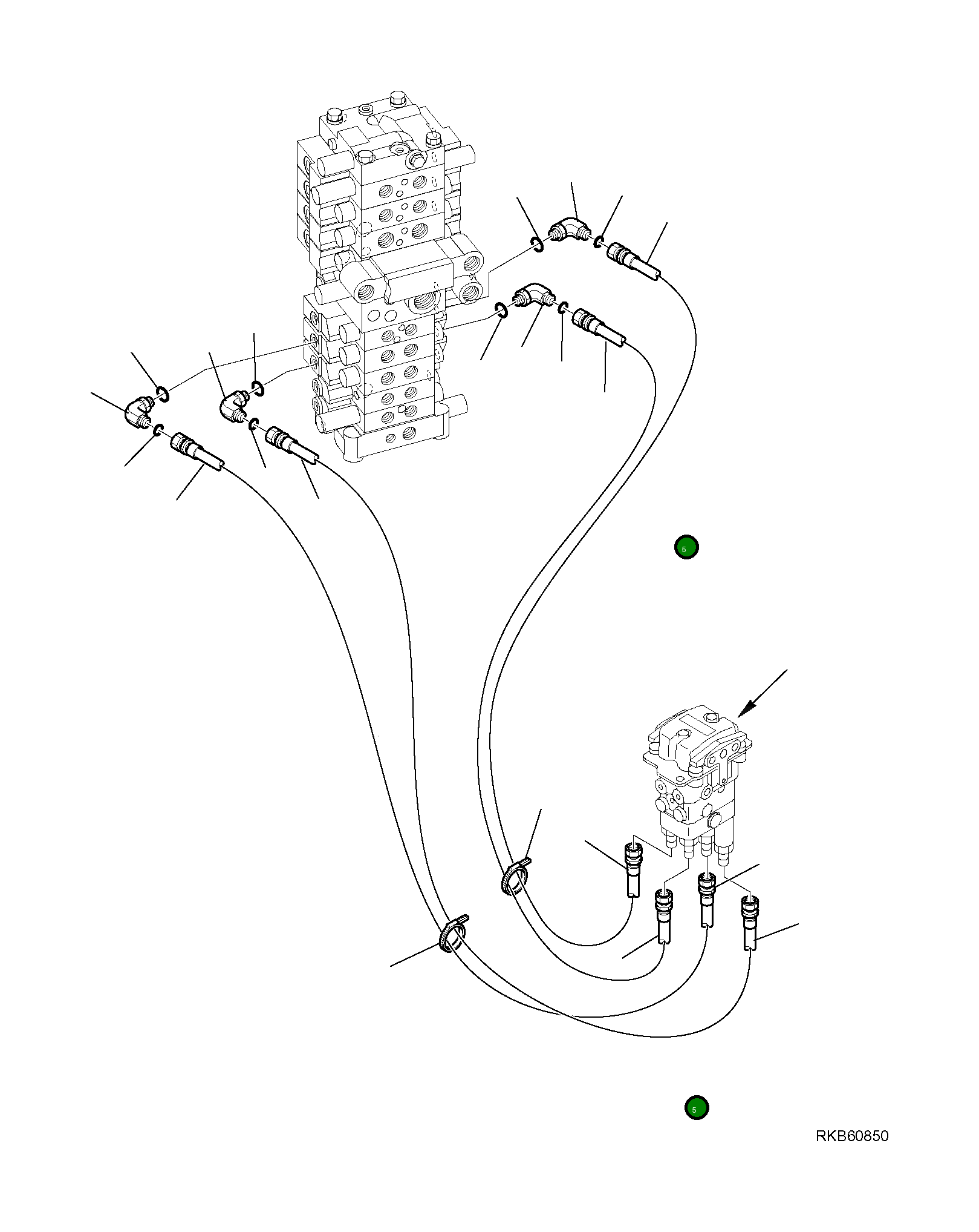 Шланг 21W-62-R8641 Komatsu