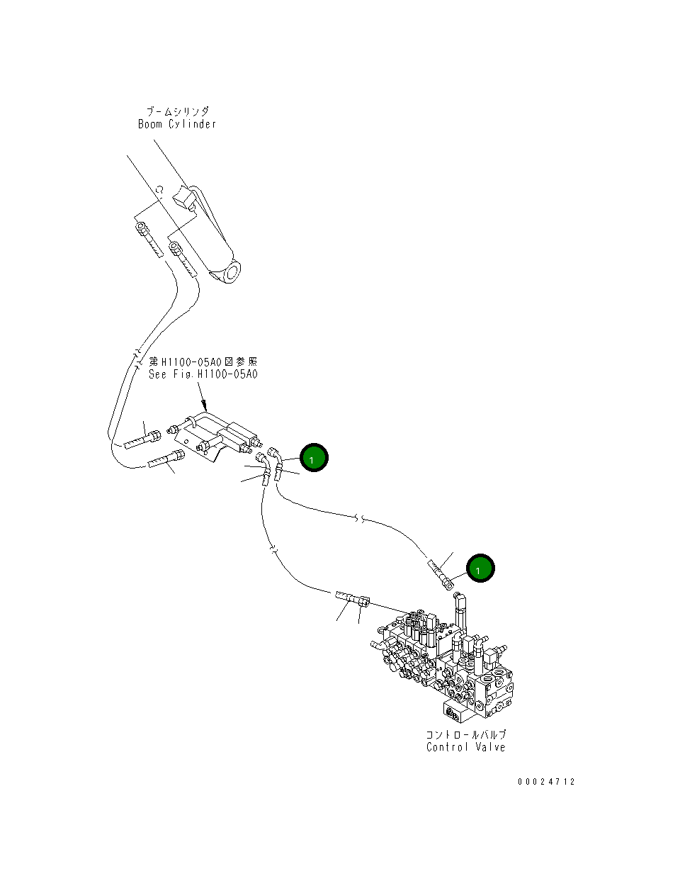 Шланг 21X-62-31381 Komatsu
