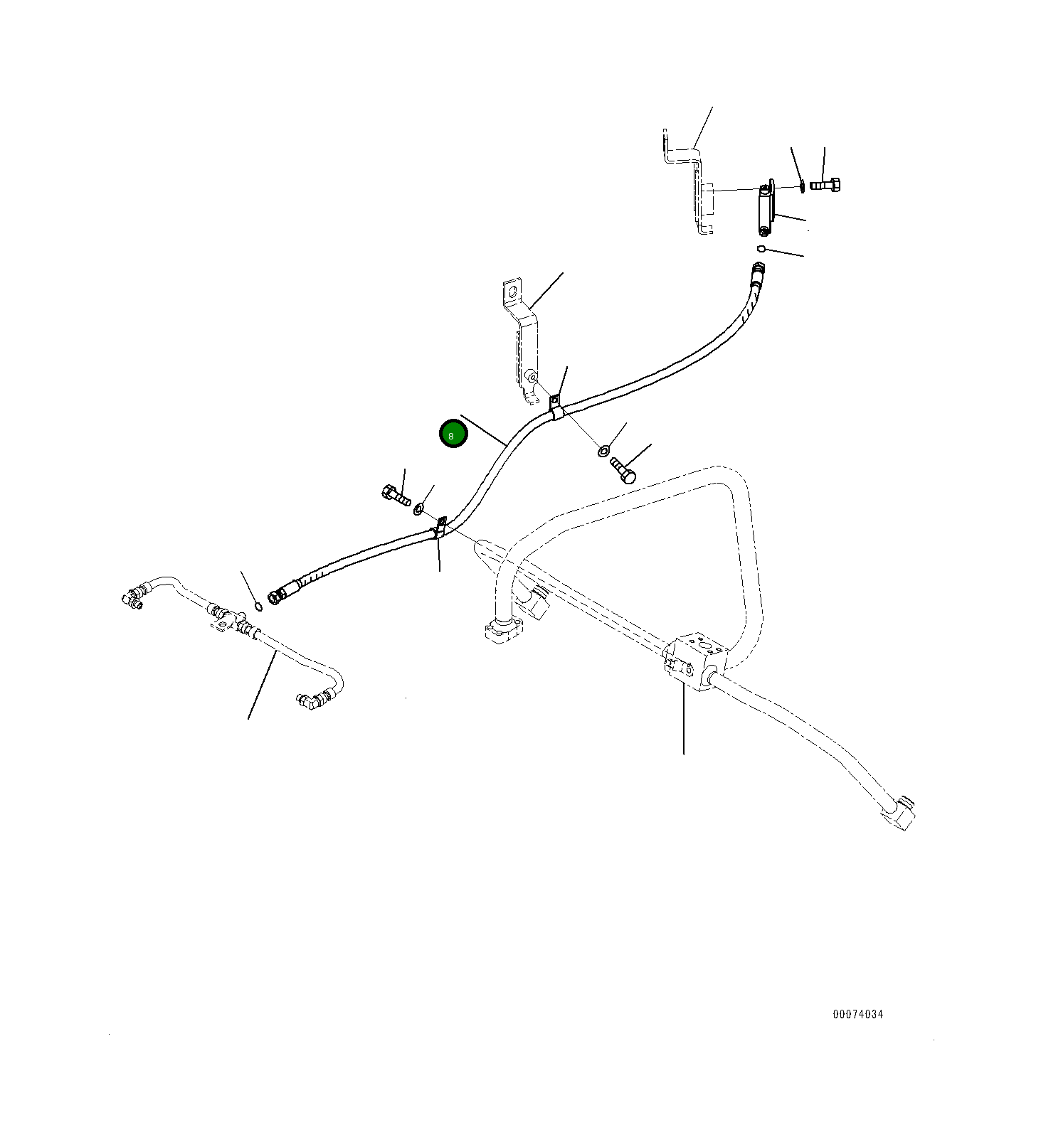 Шланг 419-U77-4530 Komatsu