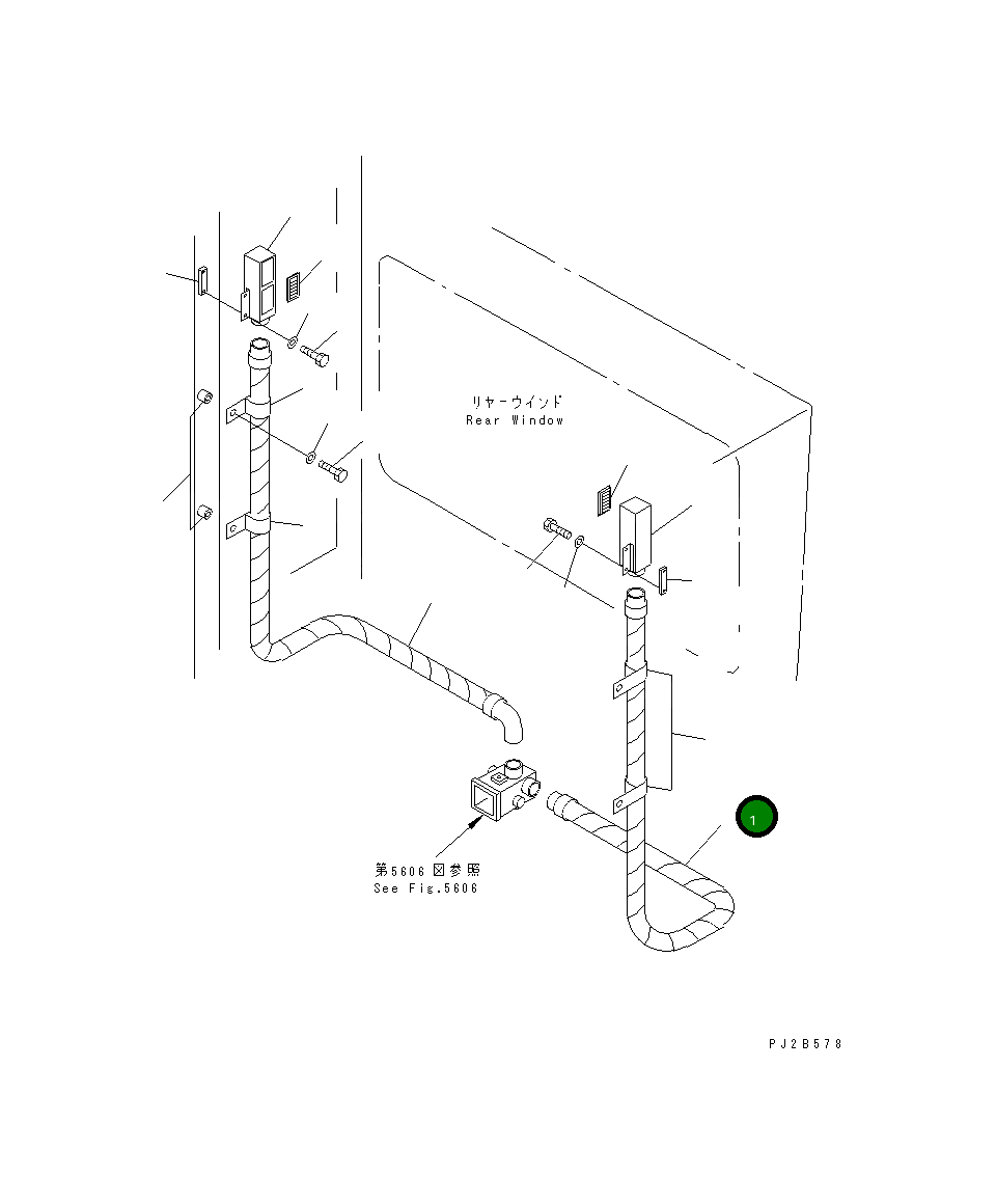 Шланг 23B-809-3460 Komatsu
