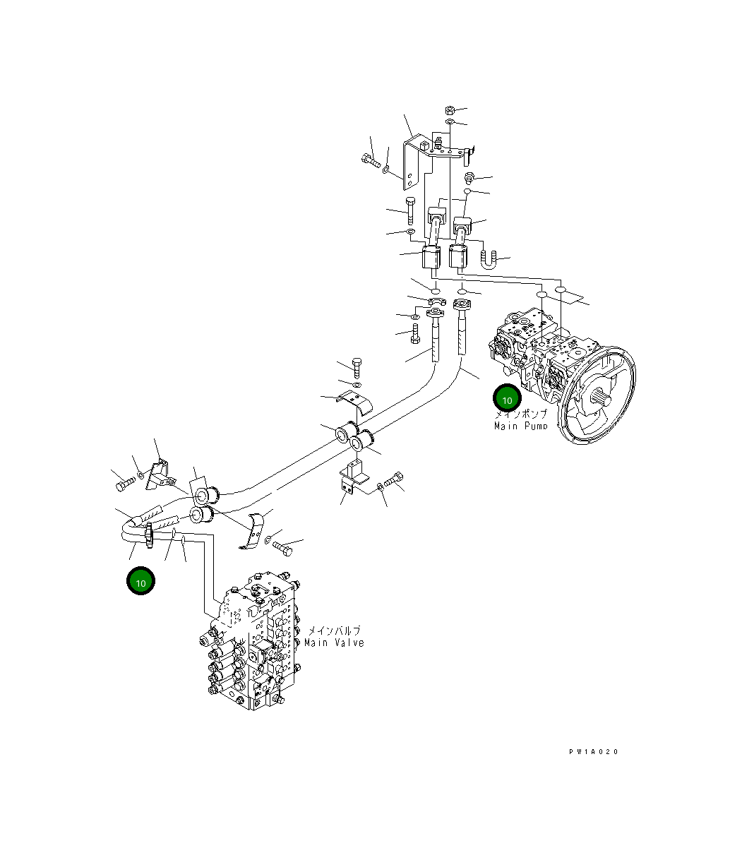 Шланг 22U-62-21151 Komatsu