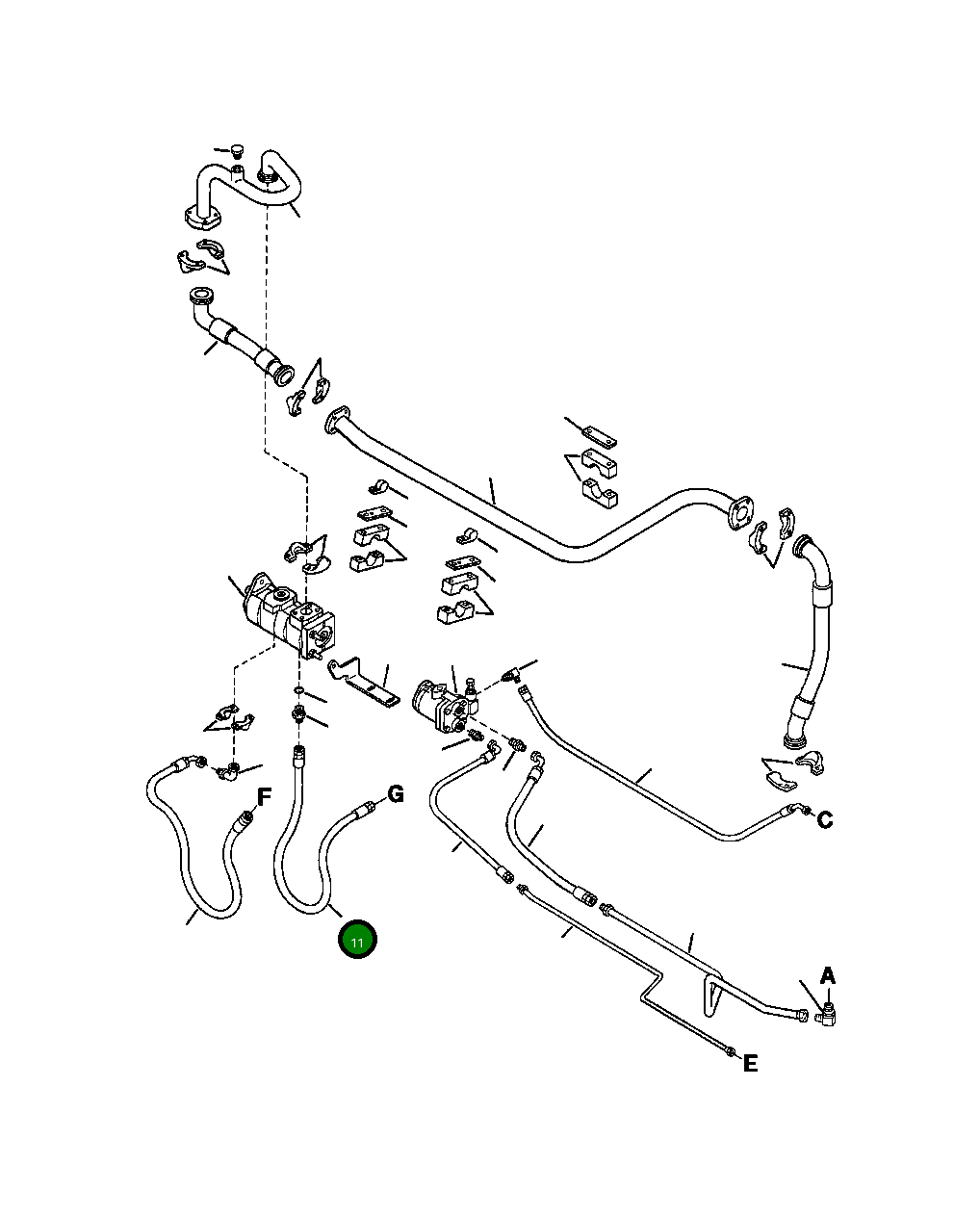 Шланг HA 6 960 Komatsu
