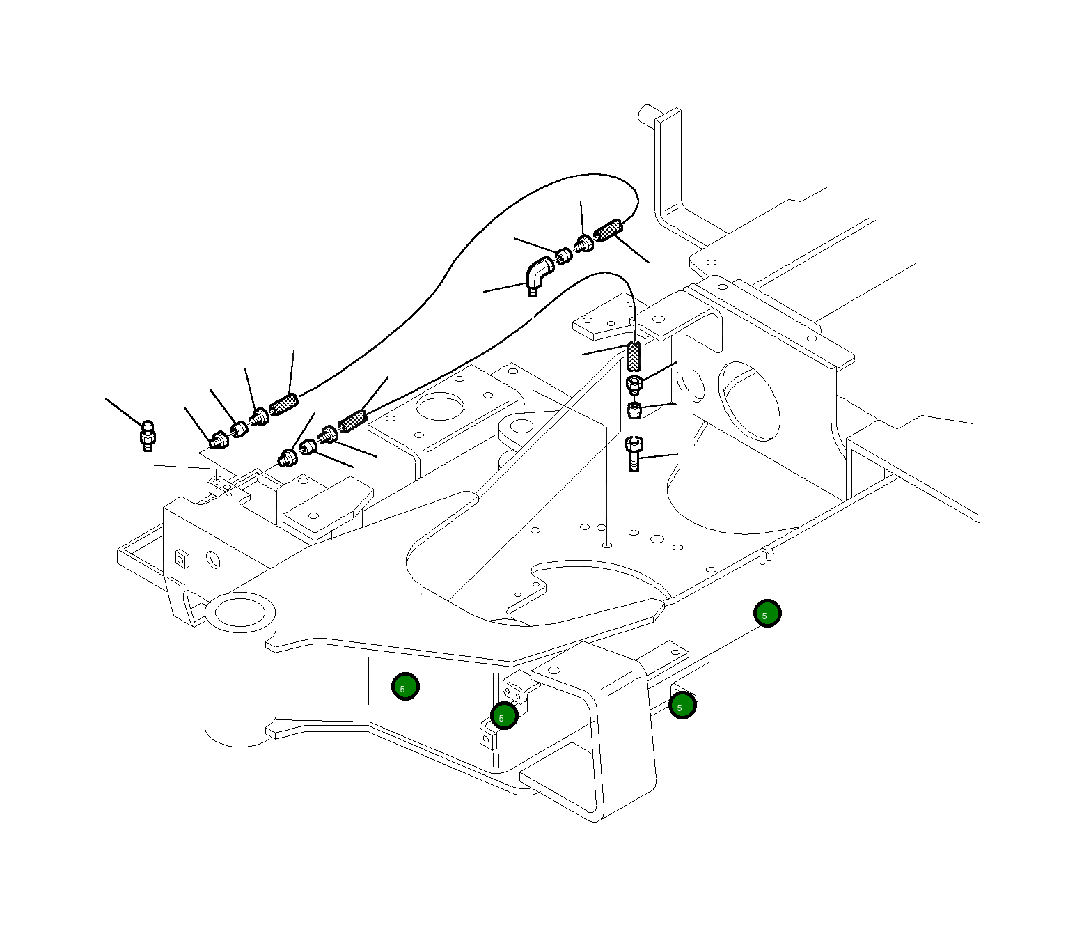 Шланг 3F1037600 Komatsu