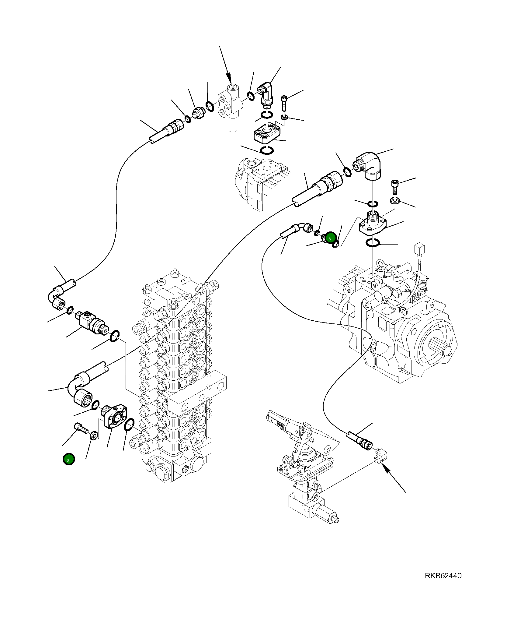 Шланг 21W-09-R1580 Komatsu