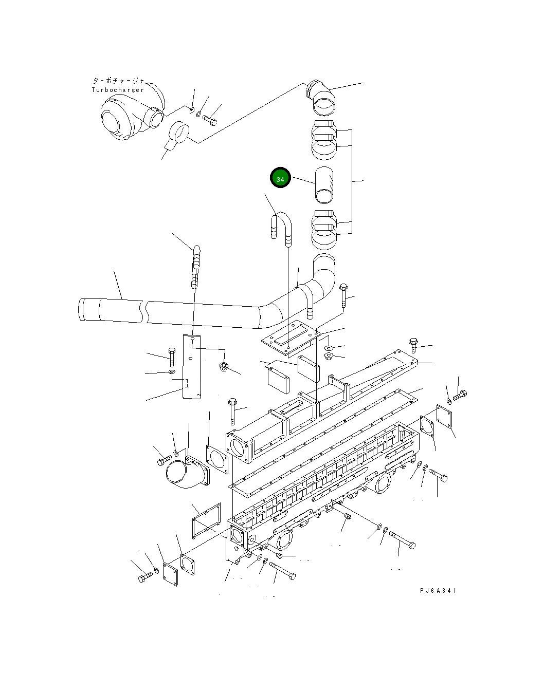 Шланг 6162-14-4760 Komatsu