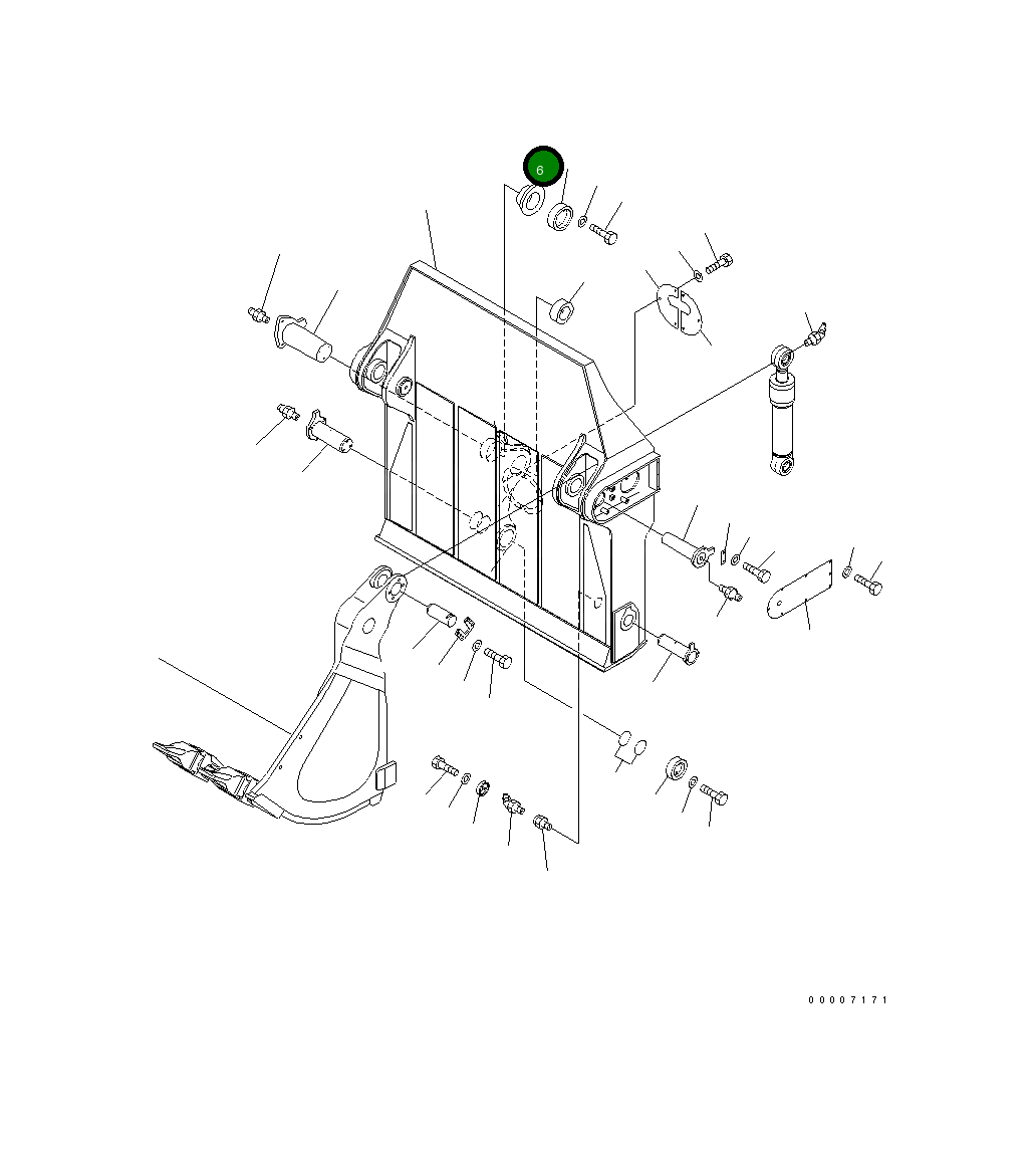 Втулка 21N-72-14190 Komatsu