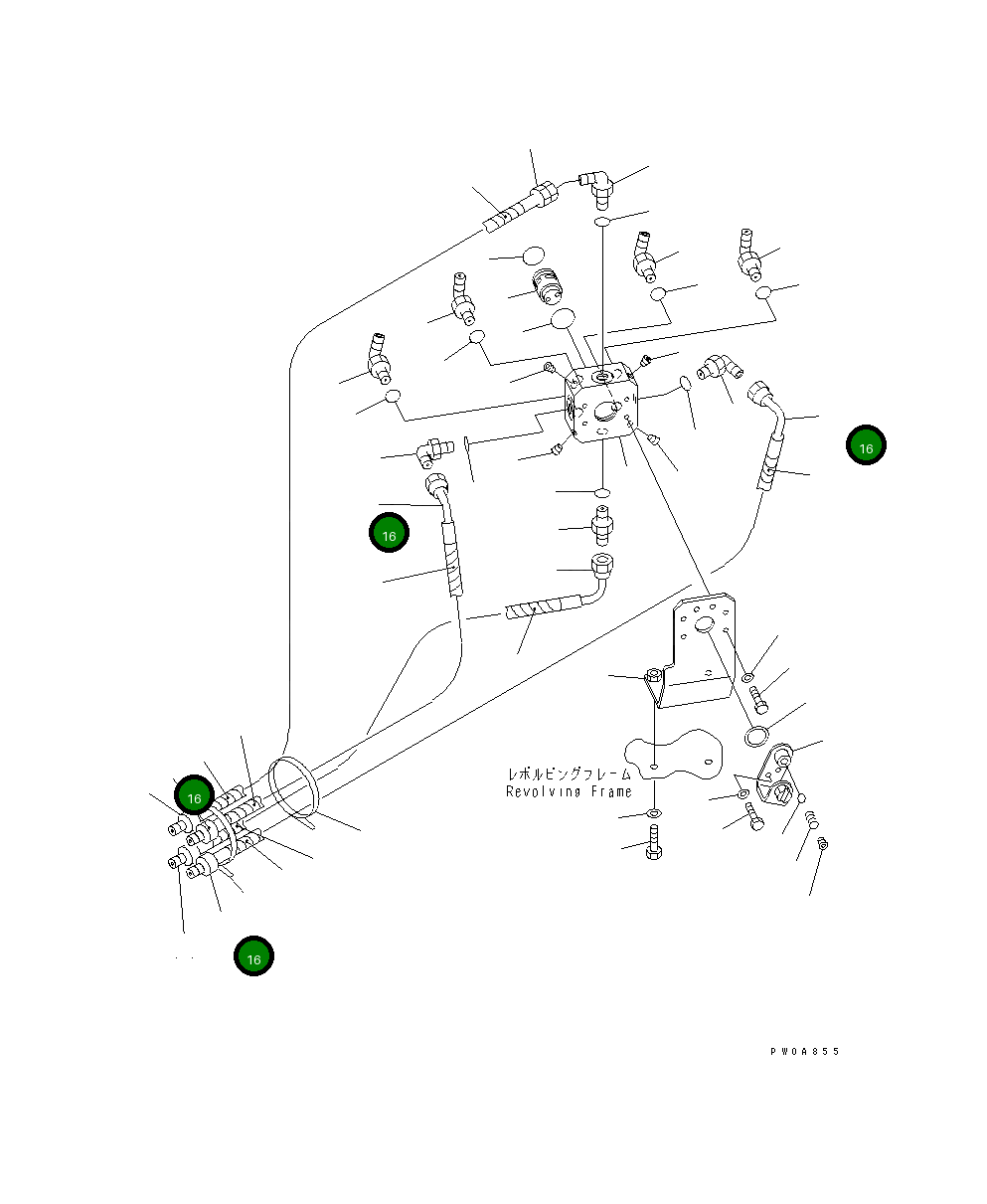 Шланг 22F-62-13141 Komatsu