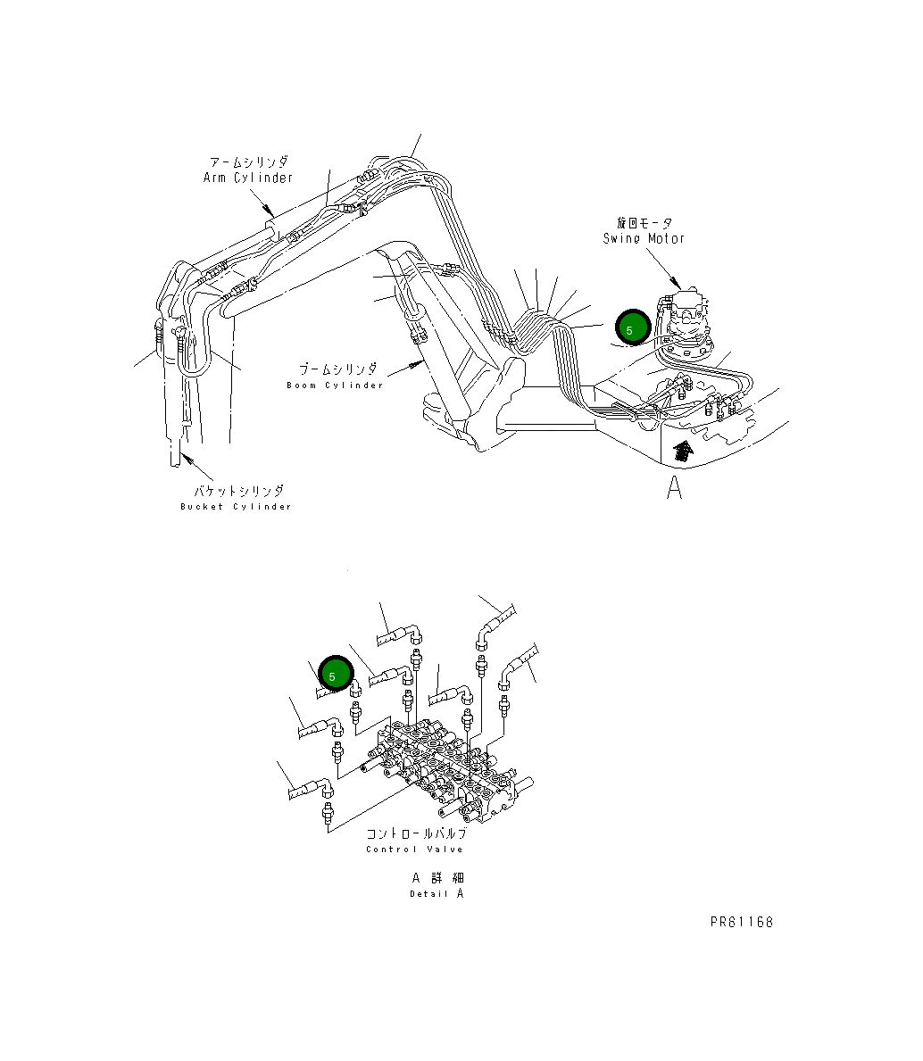 Шланг YM172425-78180 Komatsu