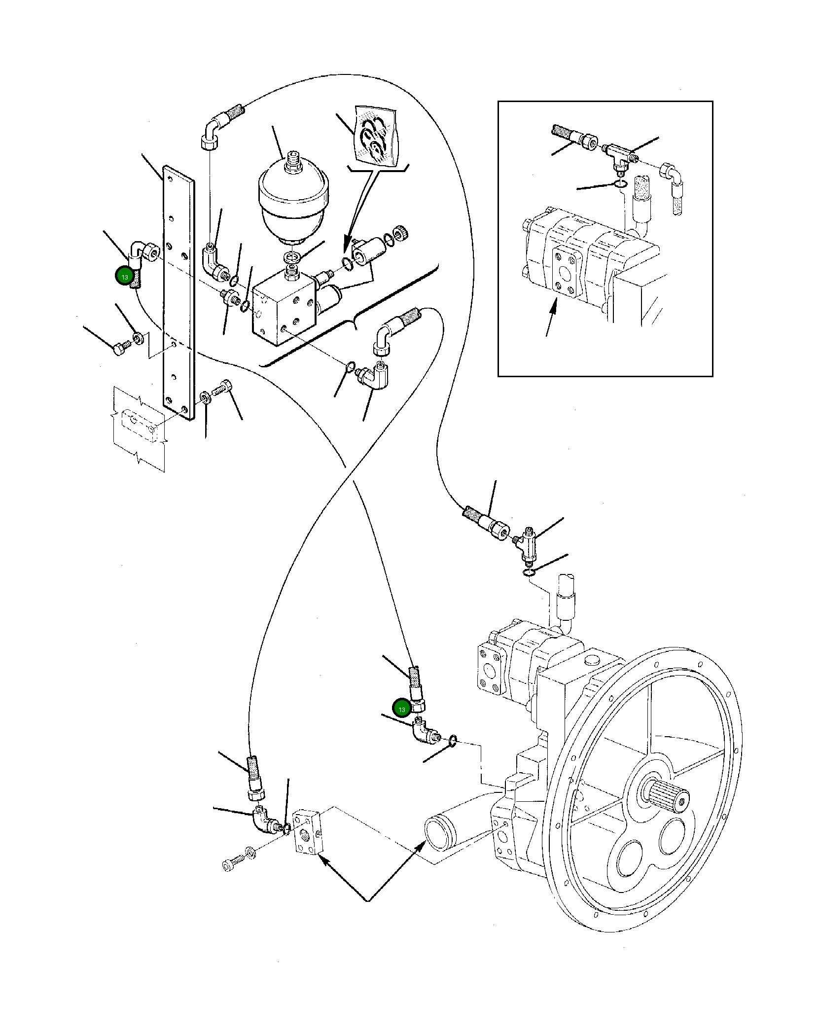 Шланг 21D-09-95940 Komatsu