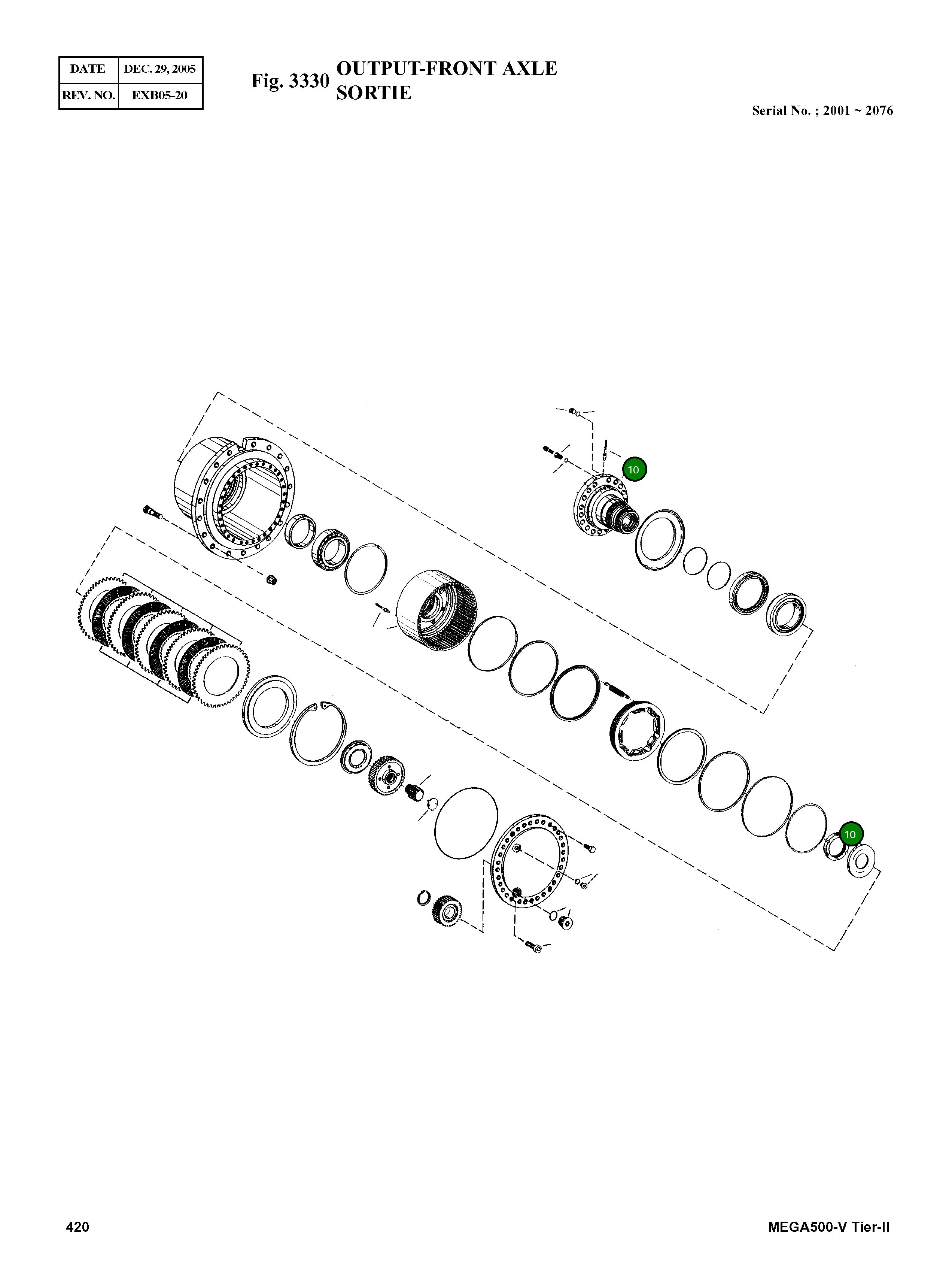 Гайка 0737 503 047 Komatsu