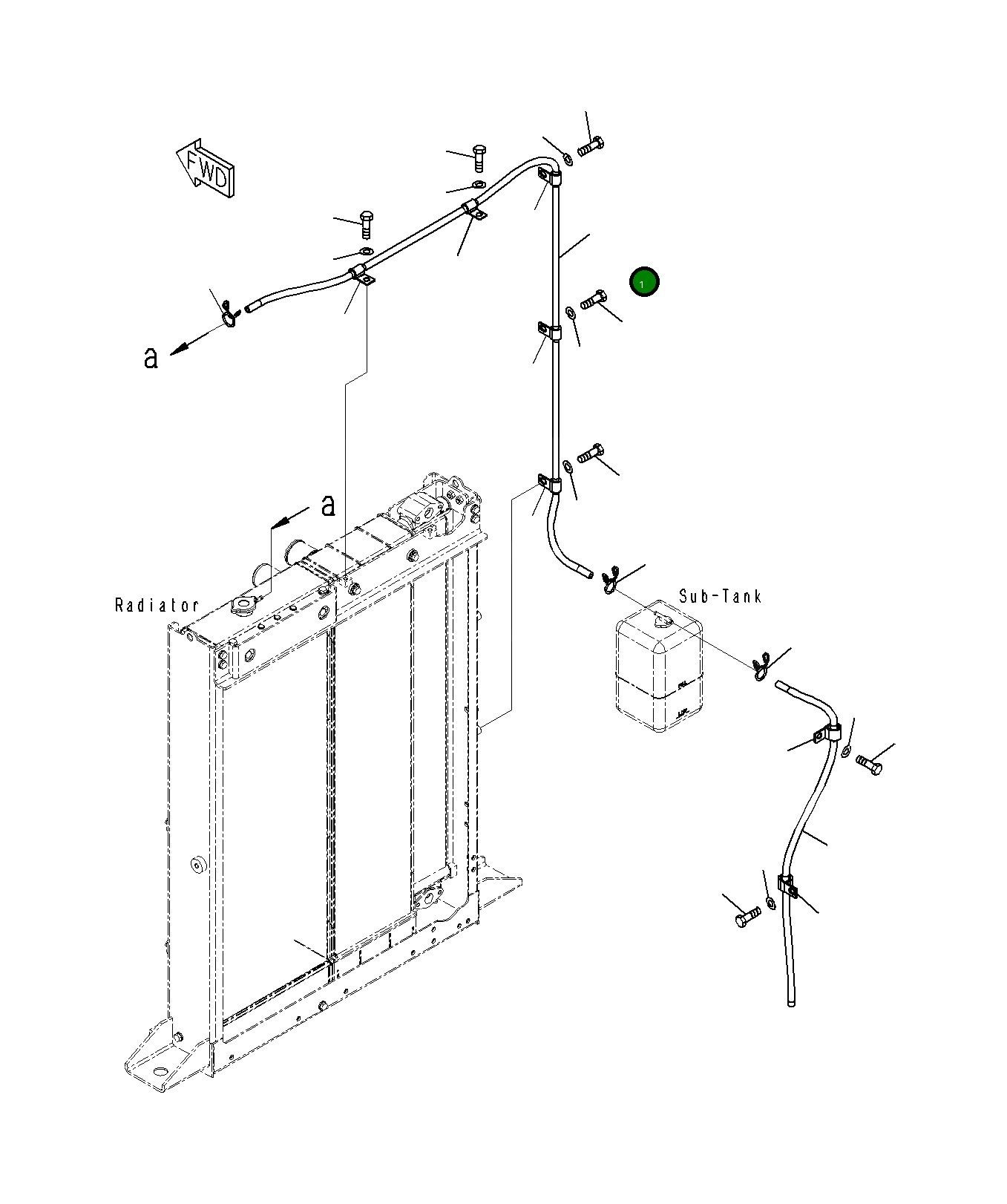 Шланг 23H-03-16161 Komatsu