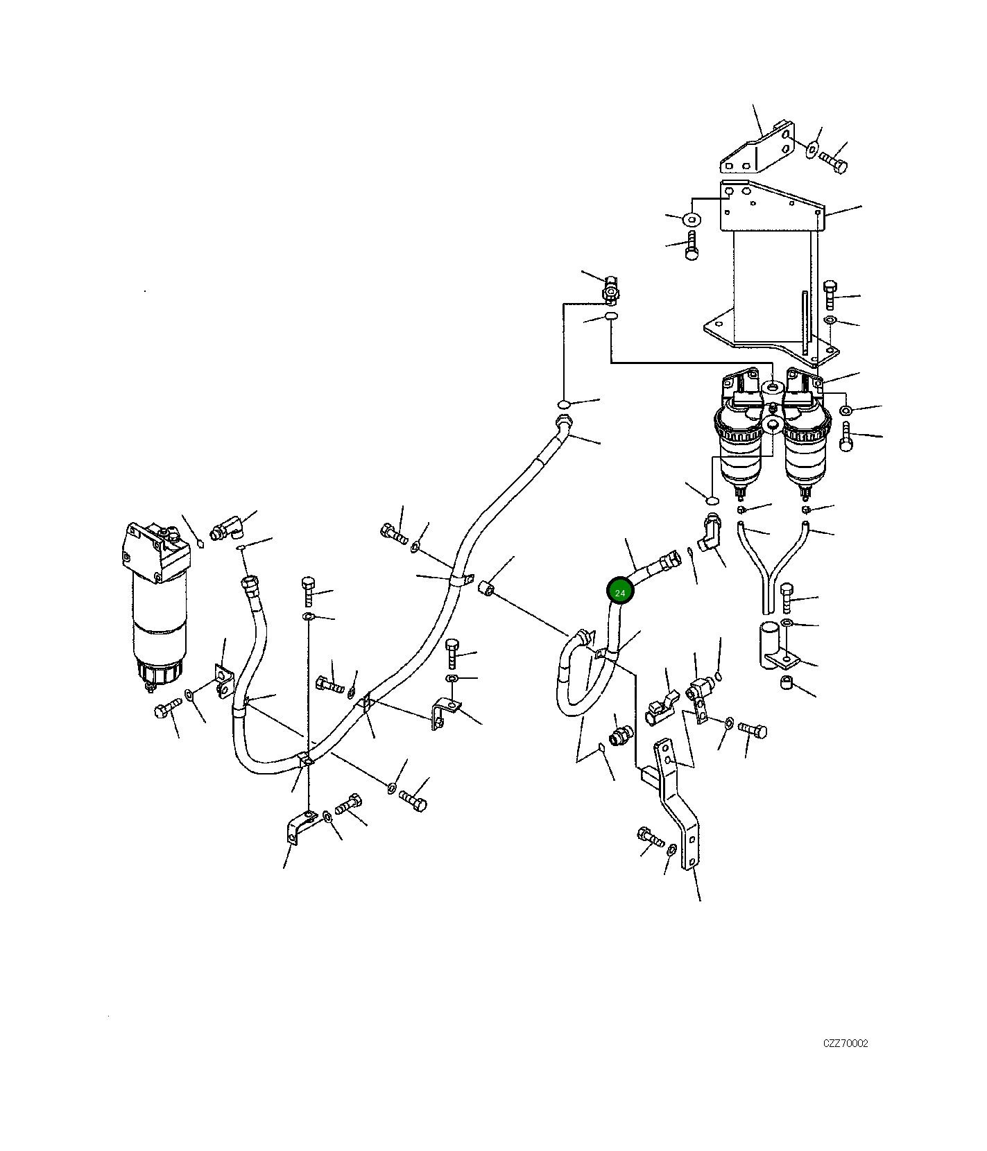 Шланг A. 21M-04-31560 Komatsu
