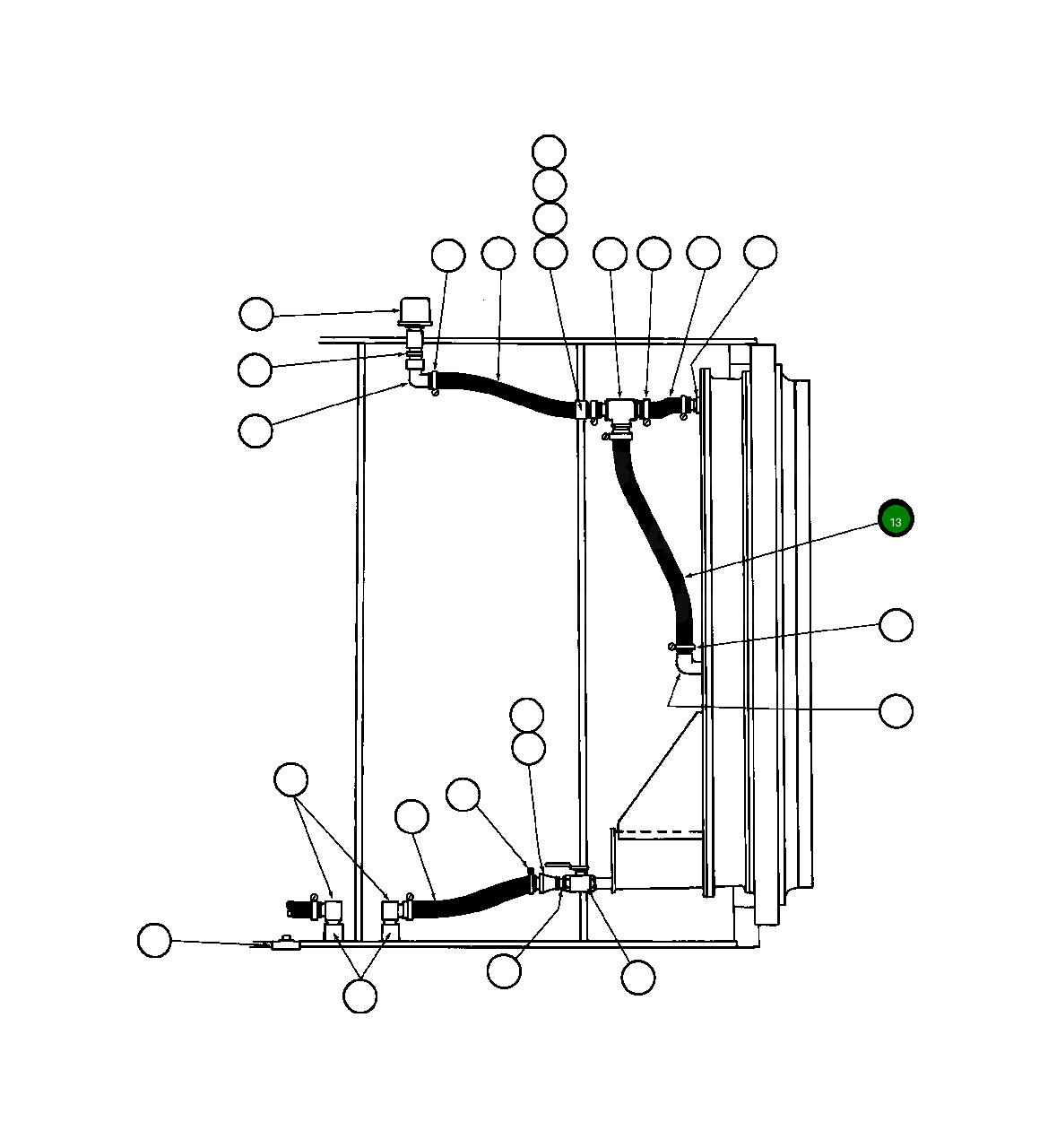 Шланг TY8065 Komatsu