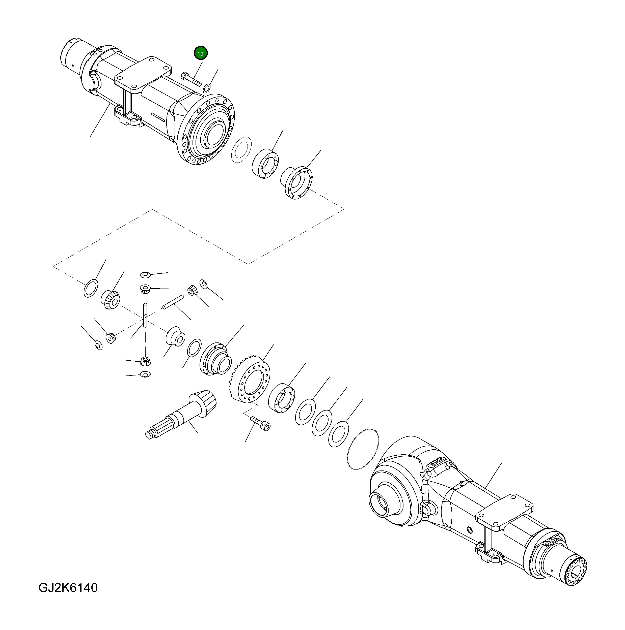 Винт 20K-23-32140 Komatsu