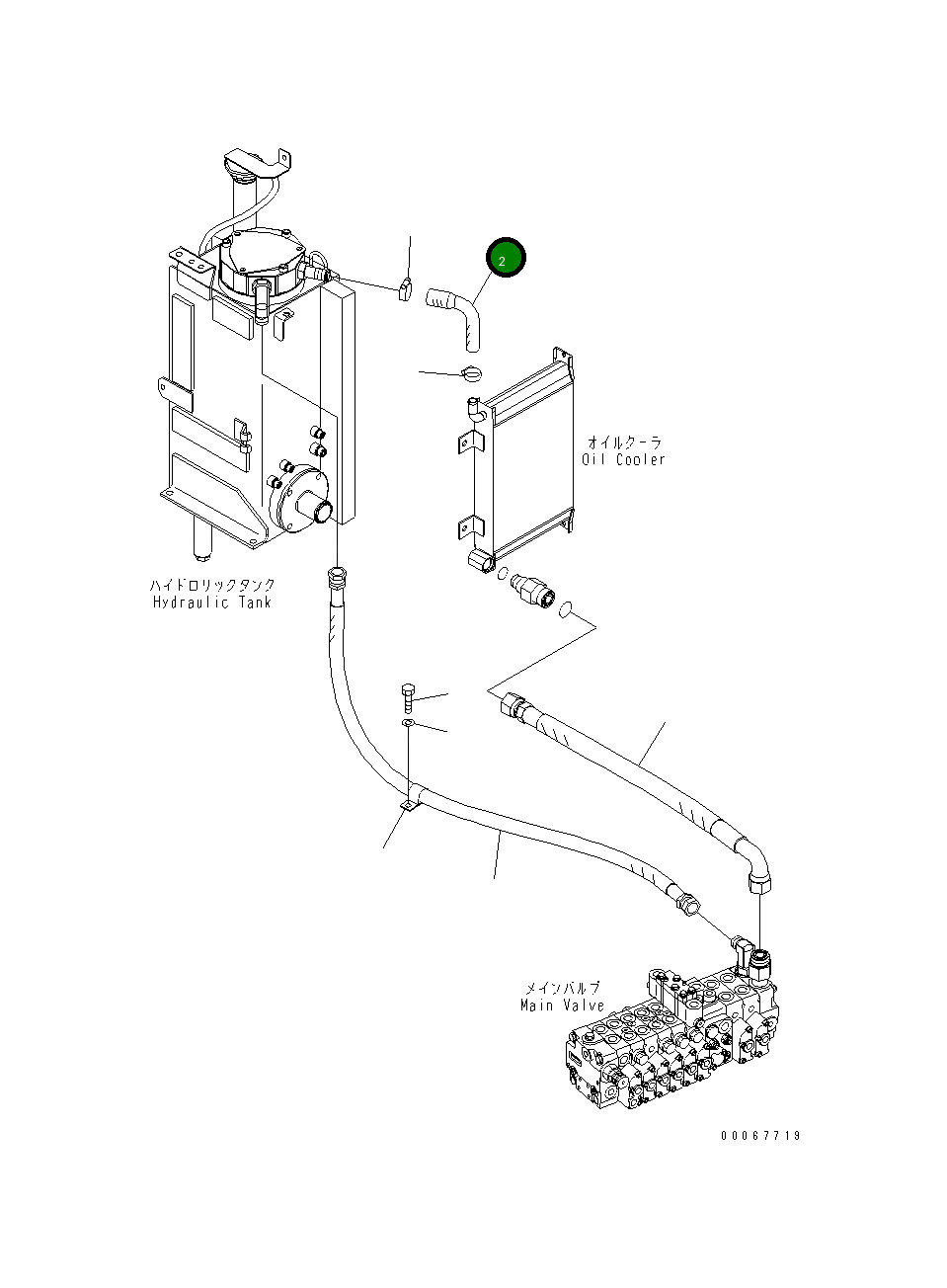 Шланг 22F-62-34110 Komatsu
