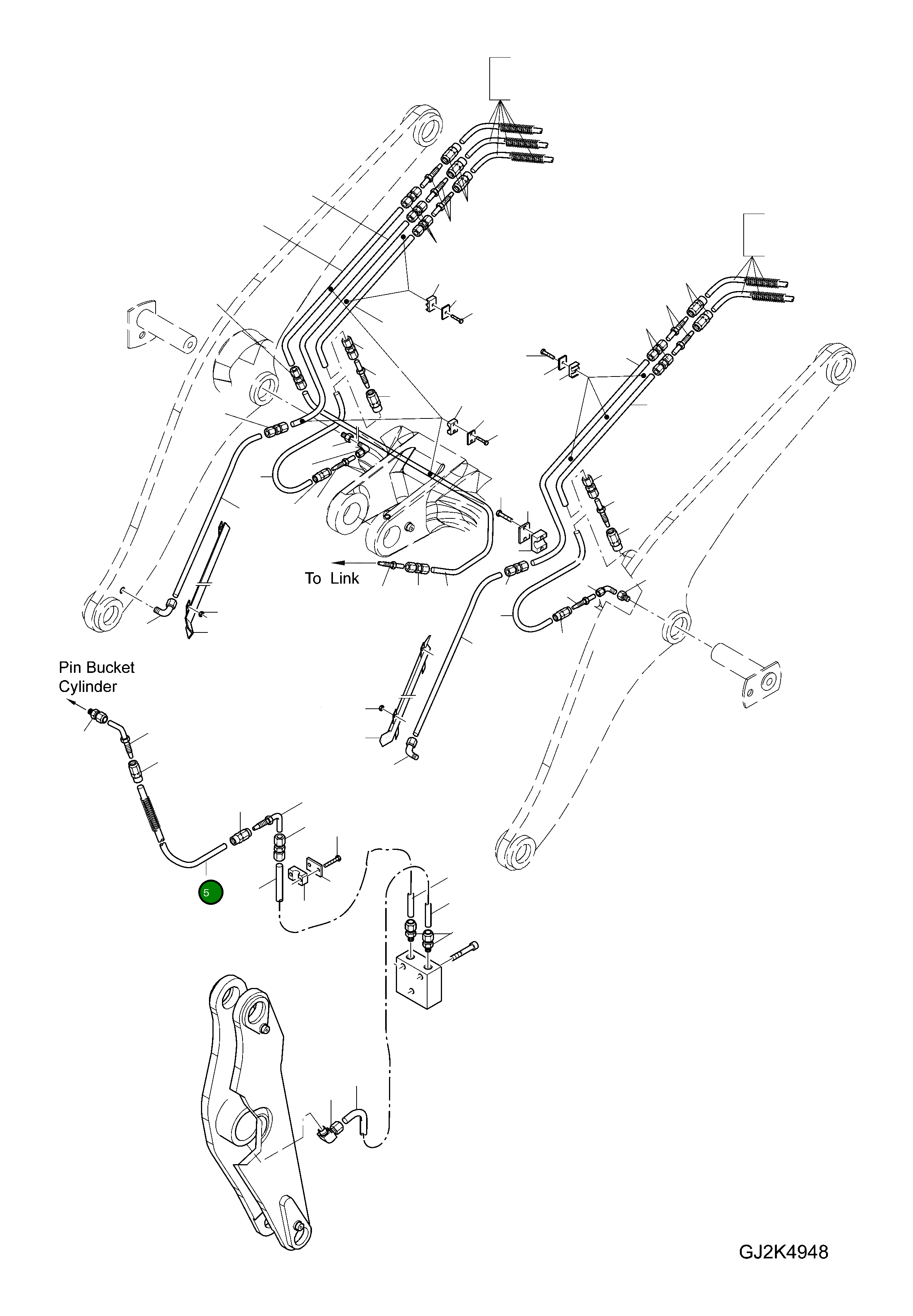 Шланг 424-09-H1840 Komatsu