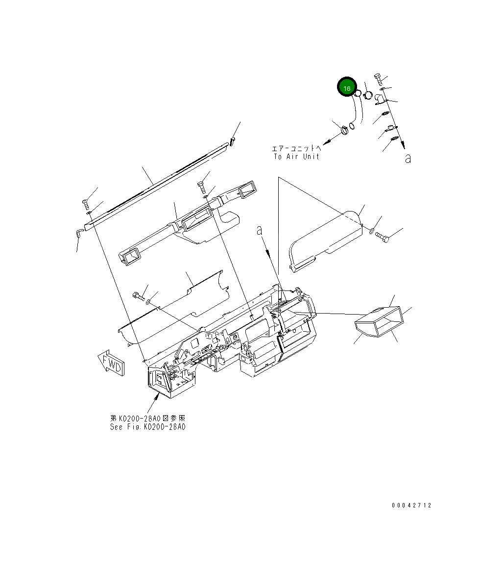 Шланг 561-07-82380 Komatsu