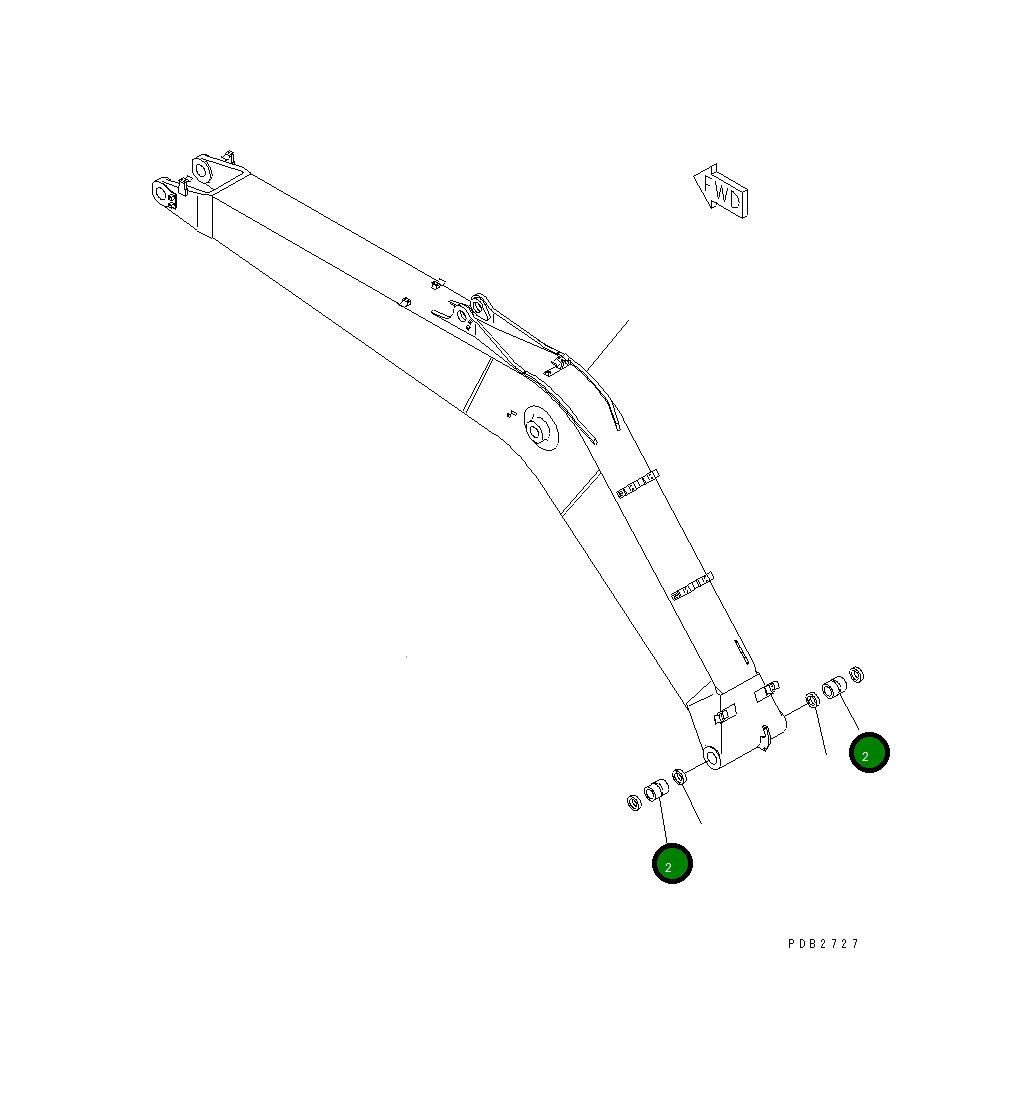 Втулка 206-70-51260 Komatsu