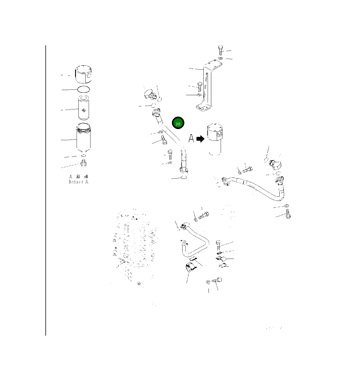 Шланг 2A6-62-11450 Komatsu