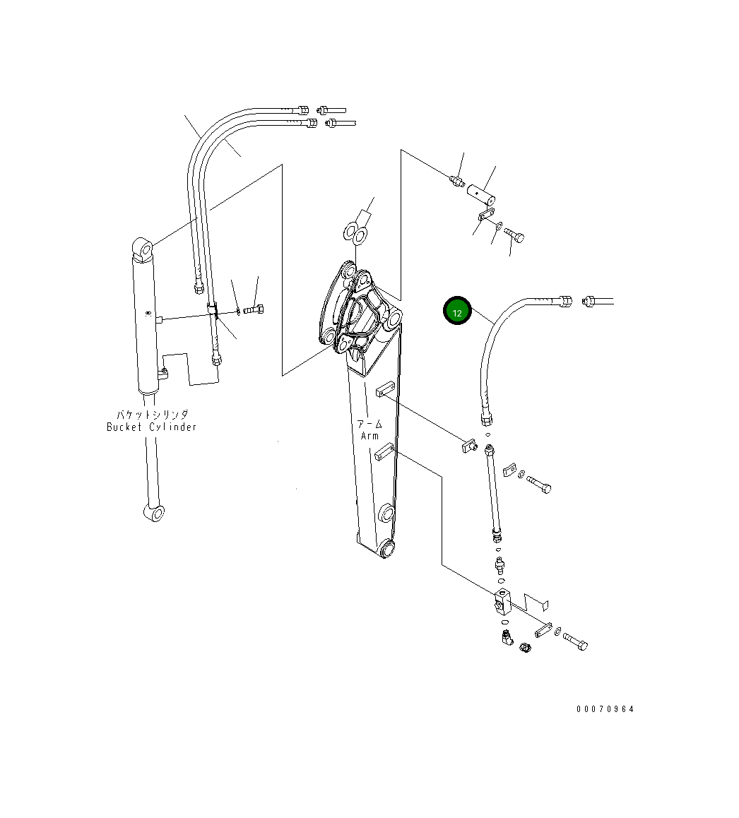 Шланг 22L-973-2740 Komatsu