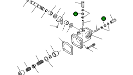 Гайка - 1/4-28 UNF 1250 026 H1 Komatsu