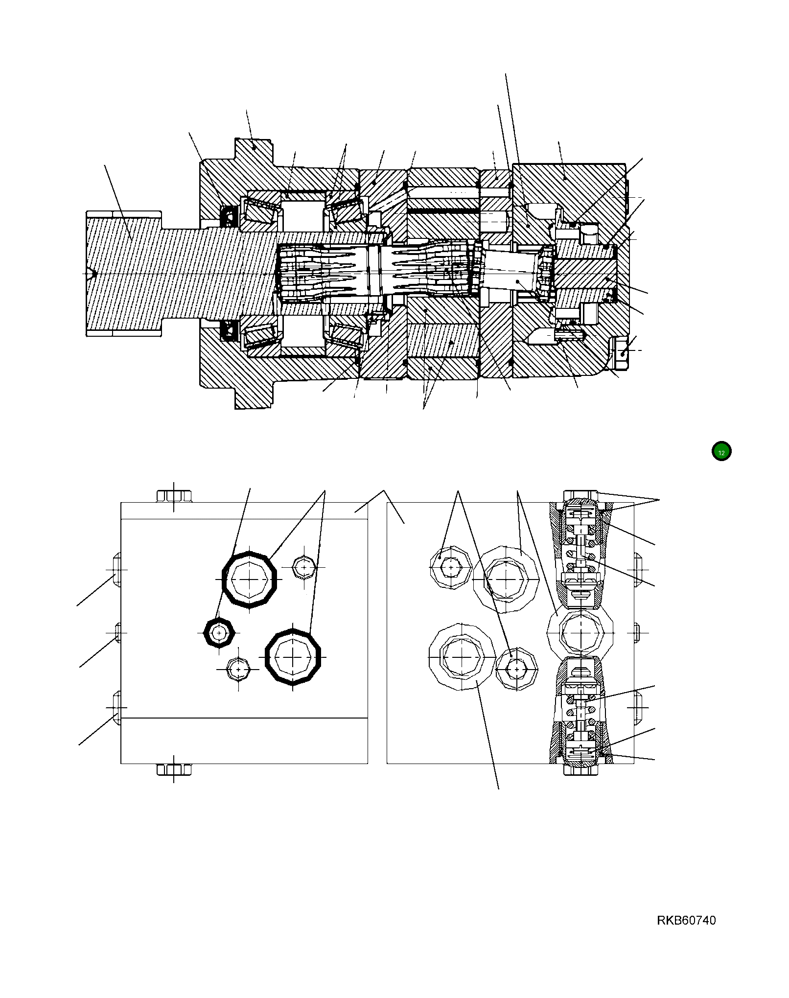 Винт 22L-09-R9640 Komatsu
