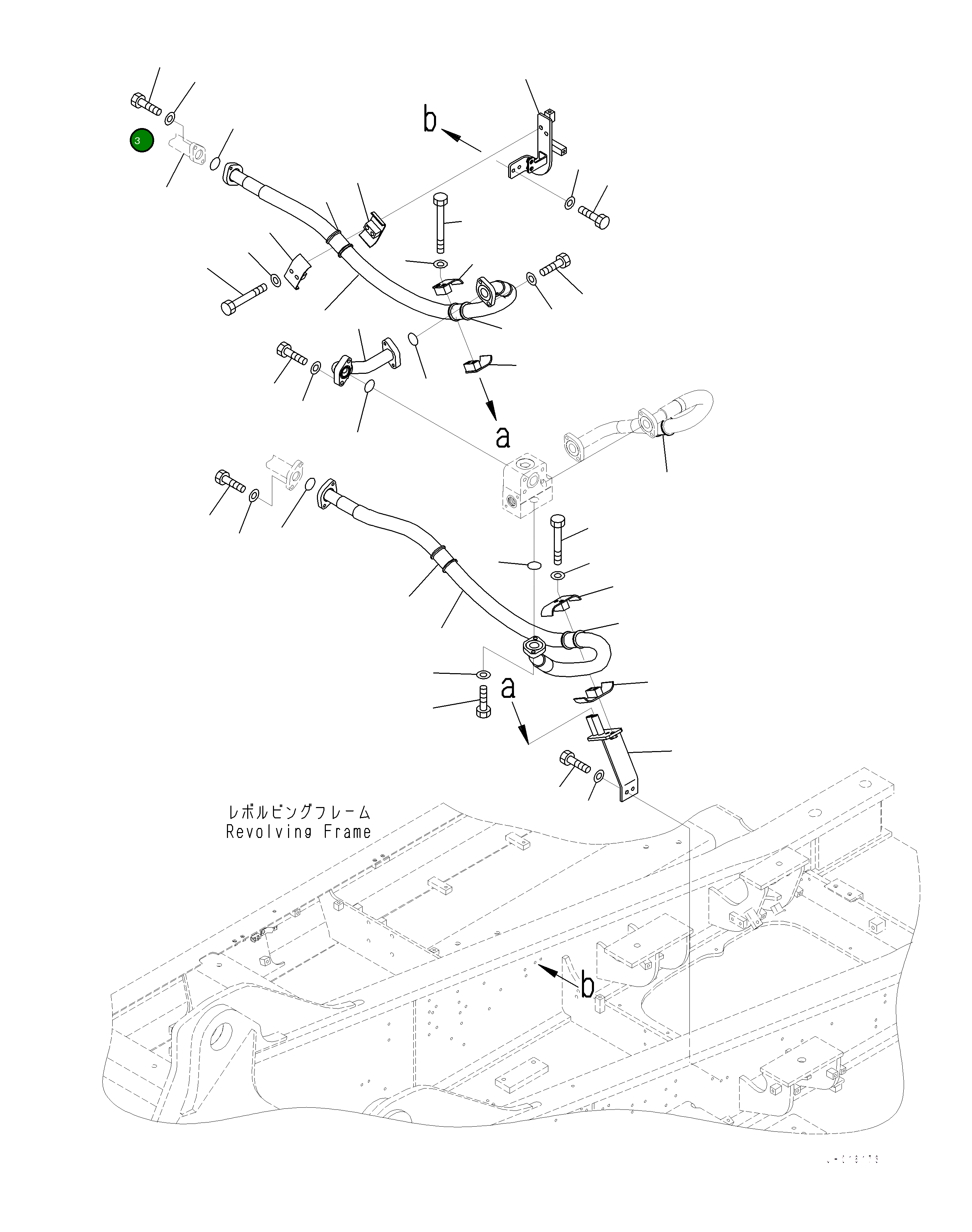 Шланг 2A7-62-15190 Komatsu