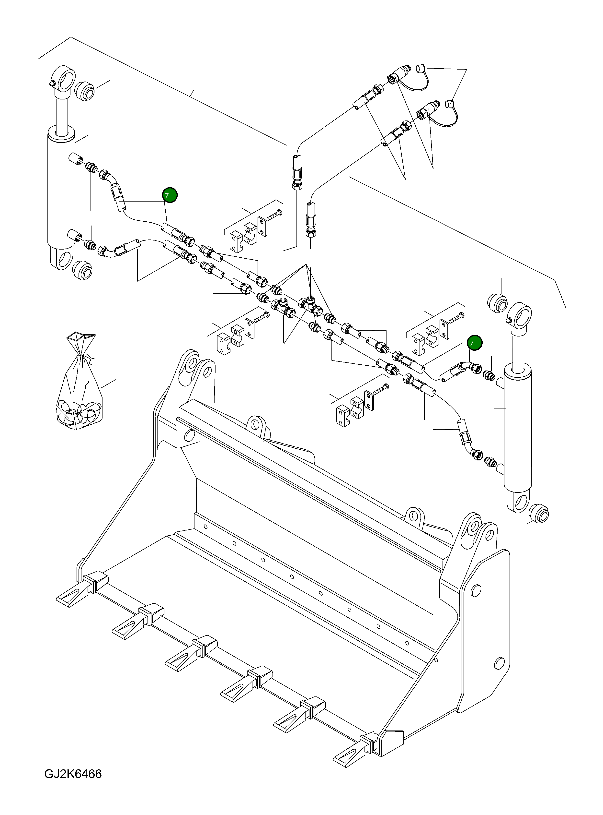 Шланг 42T-70-H0S11 Komatsu