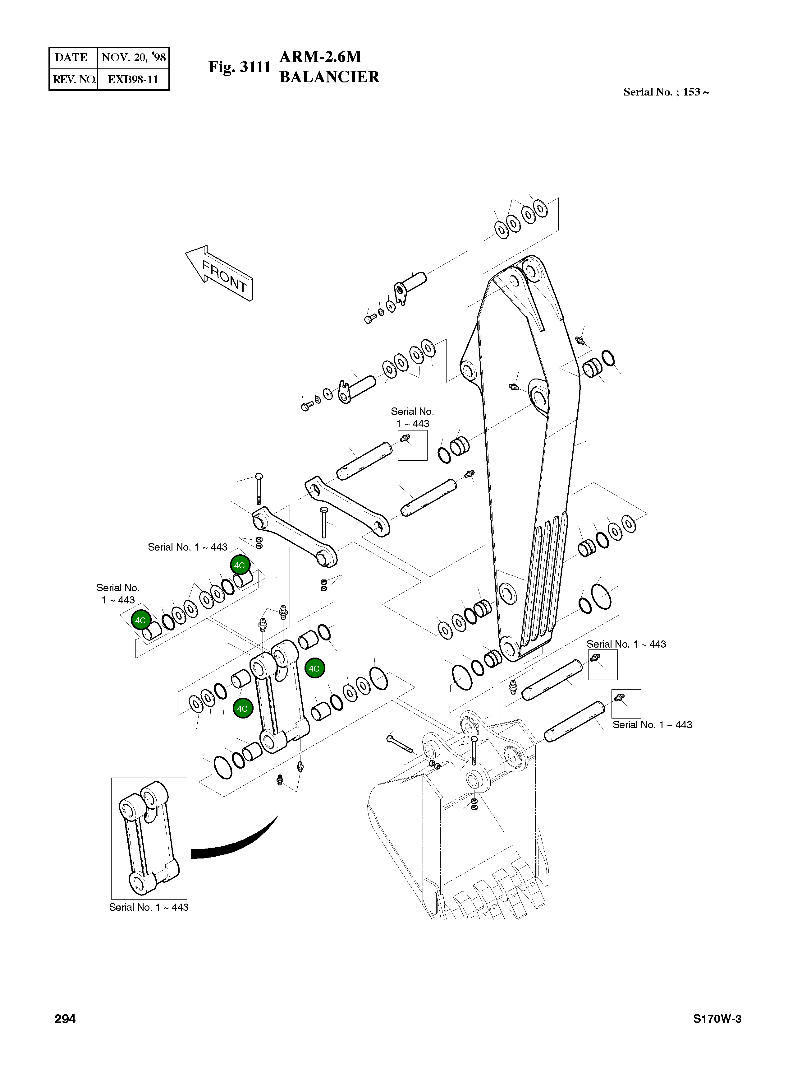 Втулка 2110-1394A Komatsu