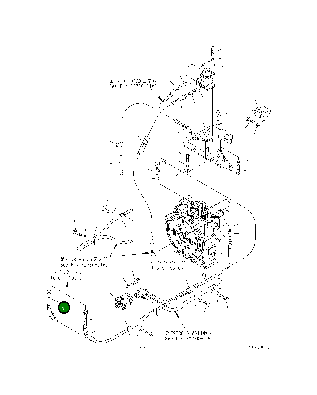 Шланг 21J-62-18280 Komatsu
