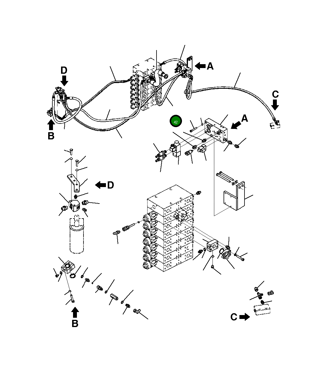 Шланг 20Y-963-B610 Komatsu