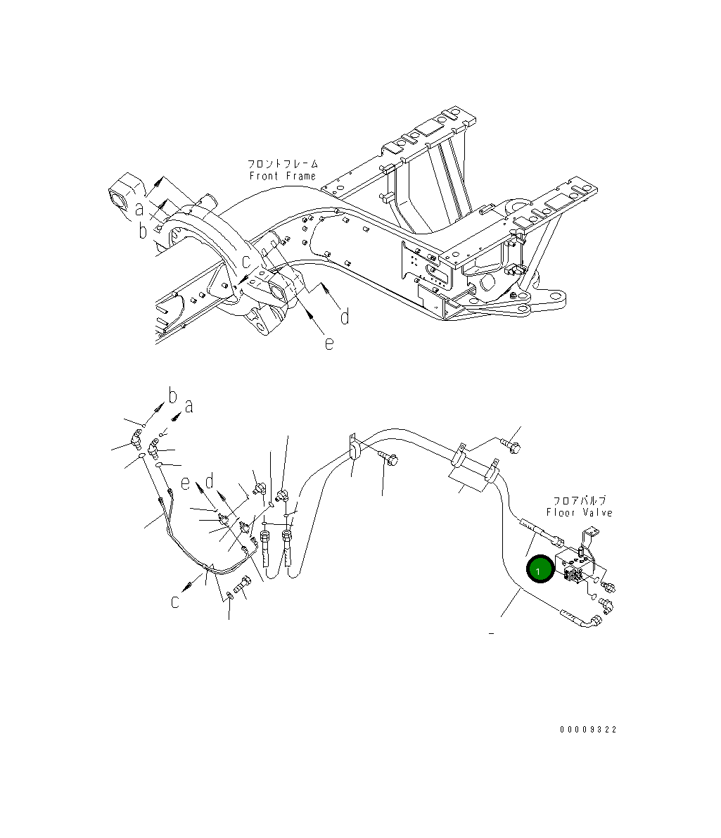 Шланг 23A-60-43110 Komatsu