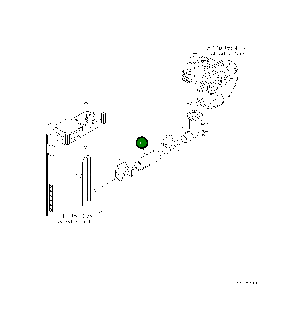 Шланг 22B-62-11140 Komatsu