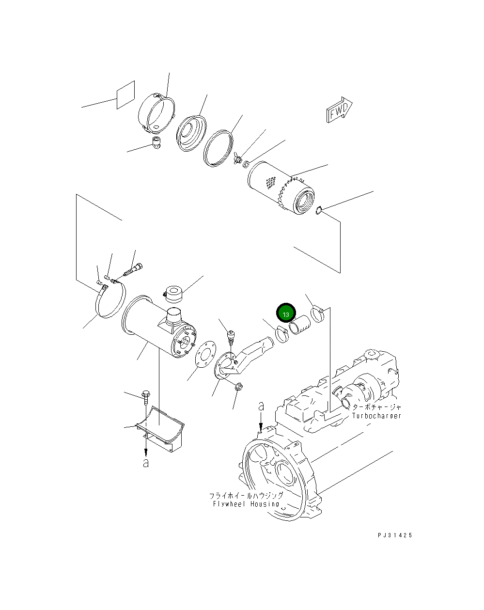 Шланг 6207-11-4610 Komatsu