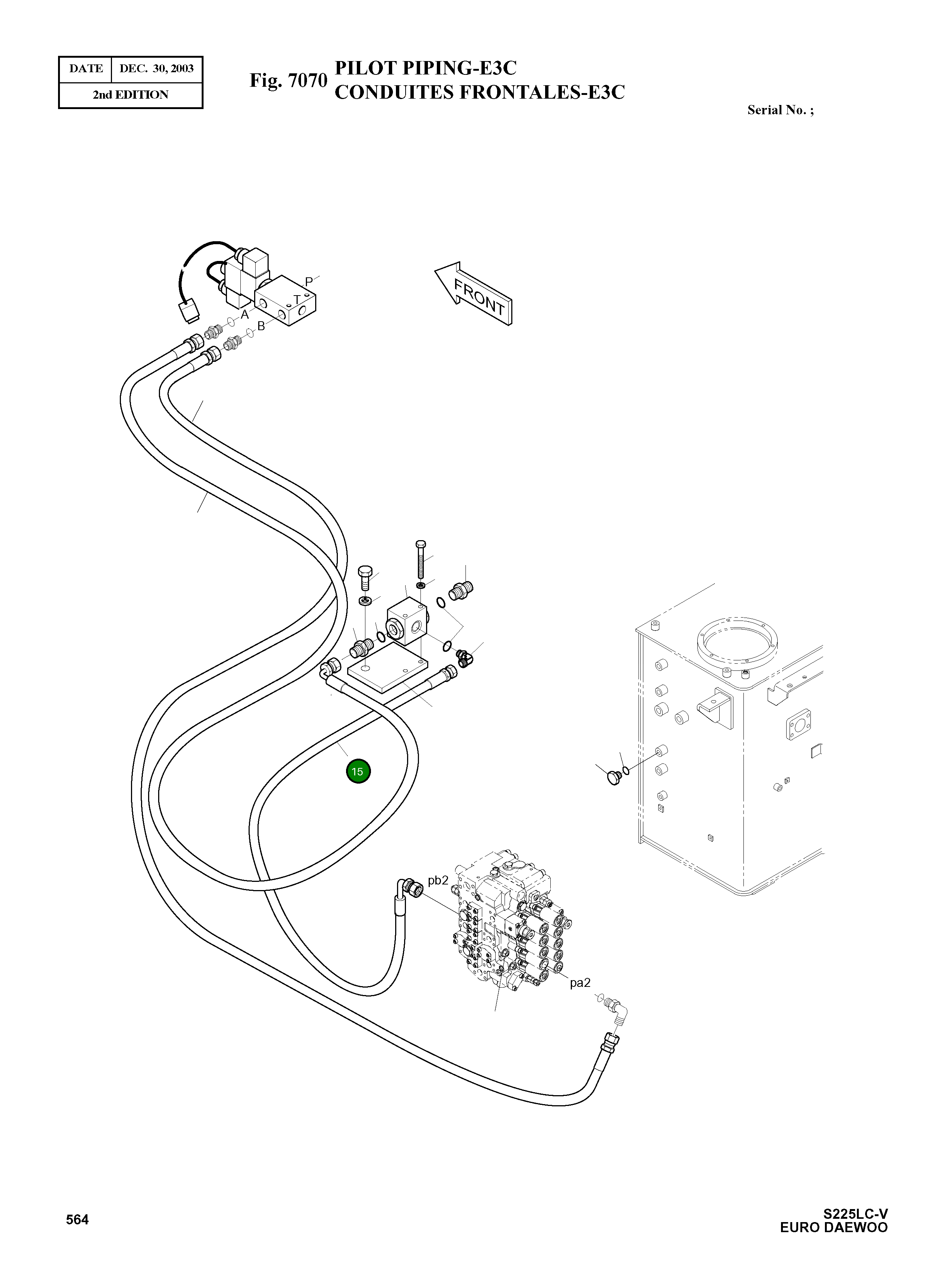 Шланг 9184-1010D71 Komatsu