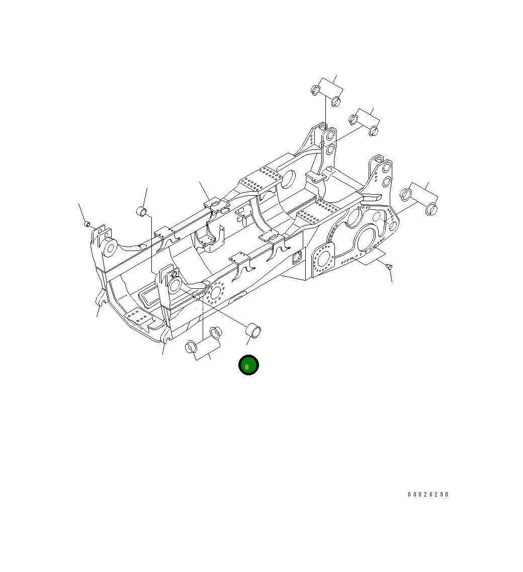 Втулка 19M-61-11241 Komatsu