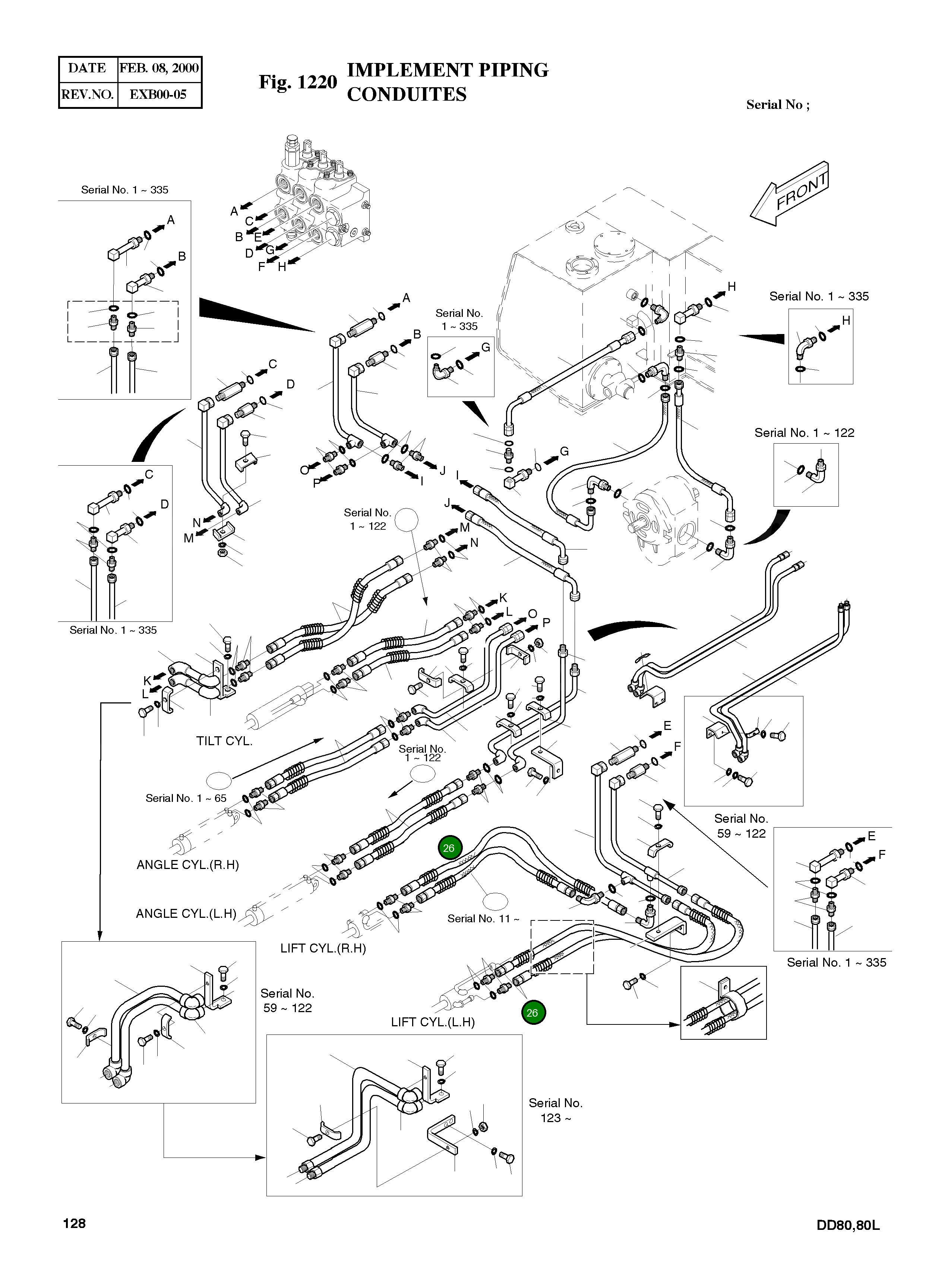 Шланг 2184-1054D39 Komatsu