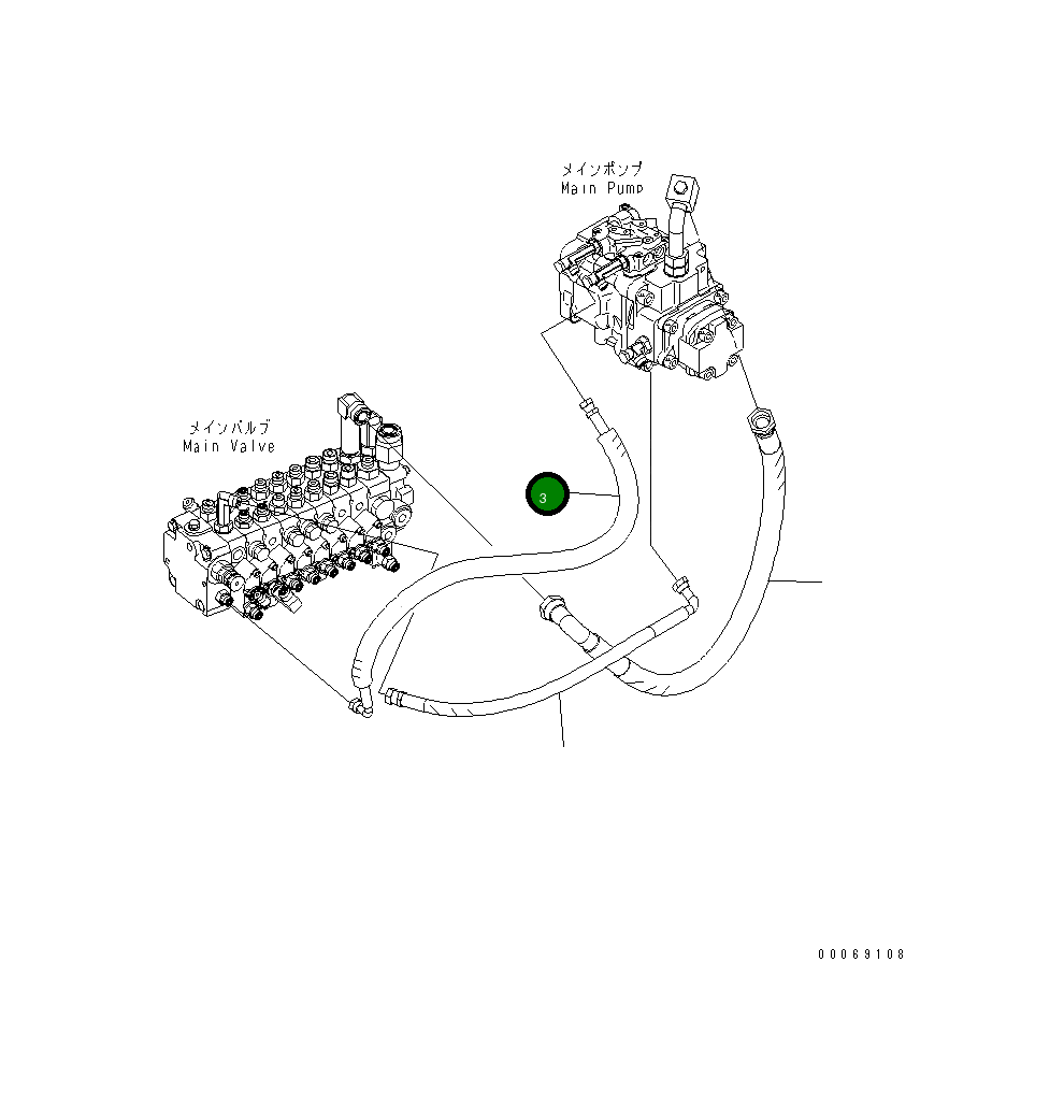 Шланг 22L-62-39320 Komatsu