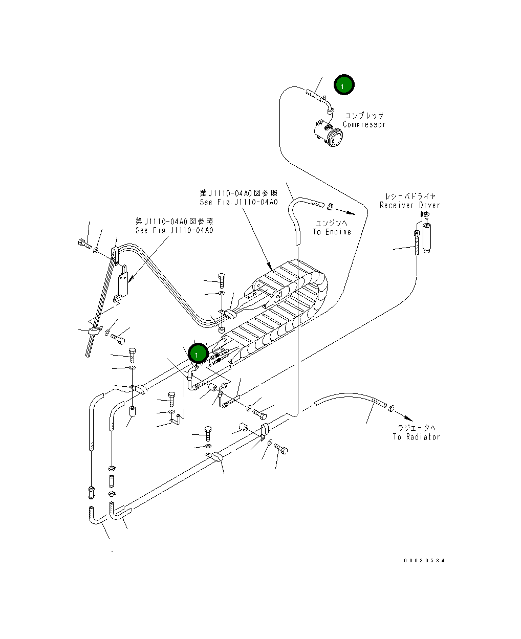 Шланг 20Y-979-4330 Komatsu