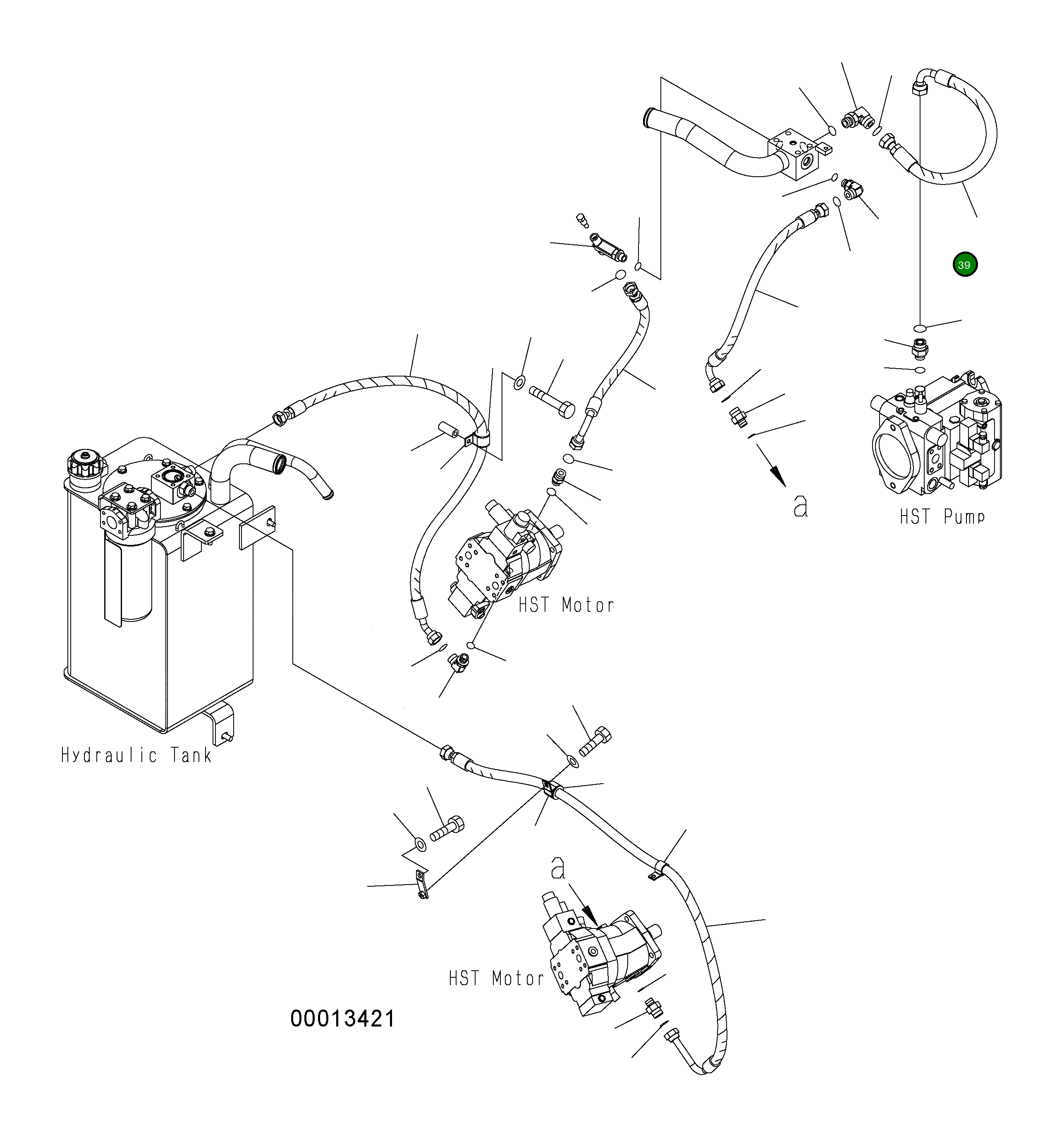 Шланг 416-18-33850 Komatsu