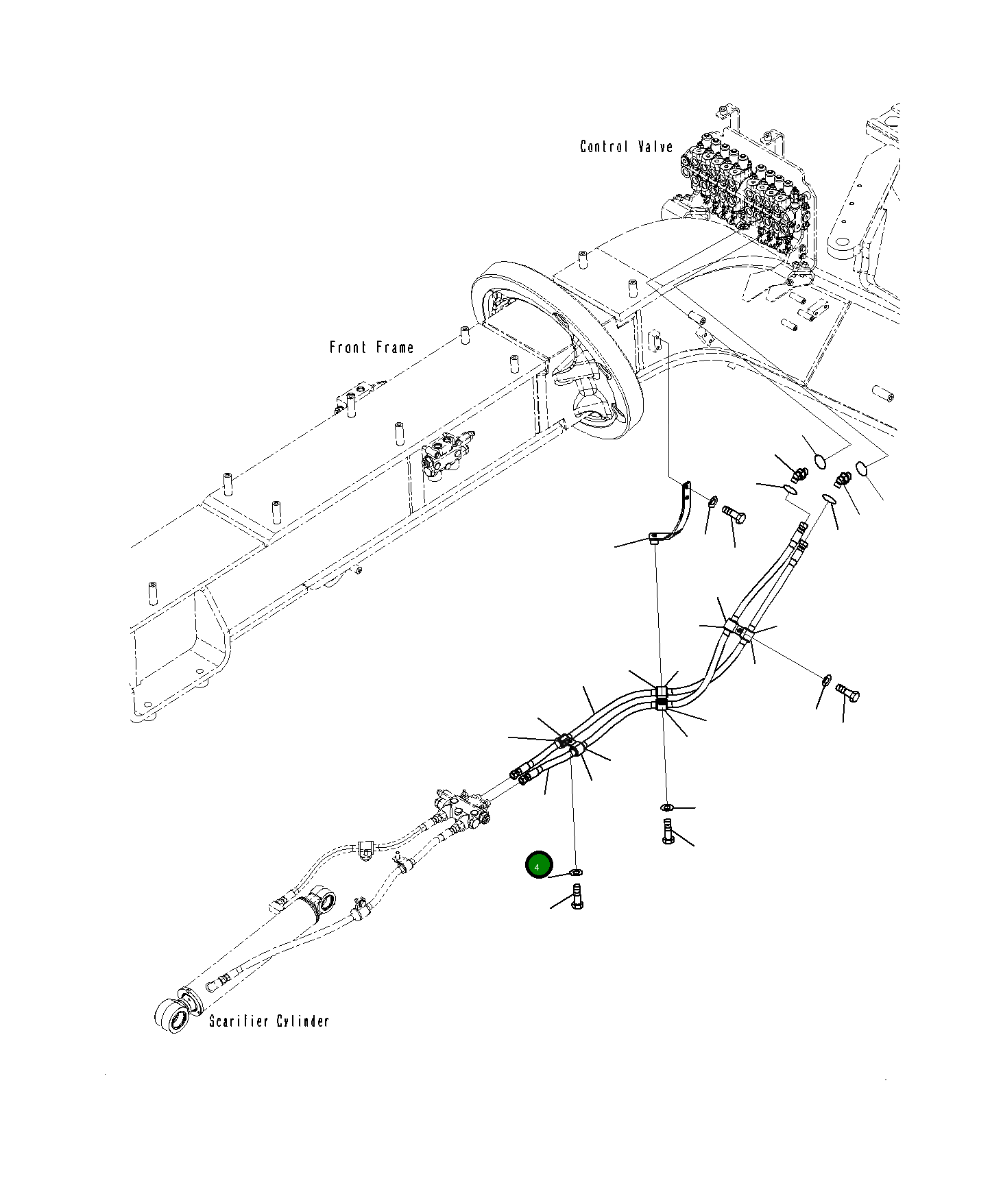Шланг 23H-60-15941 Komatsu