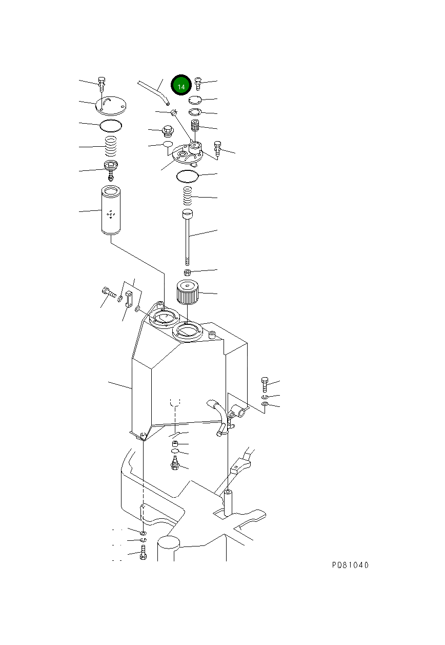 Шланг YM172175-75420 Komatsu