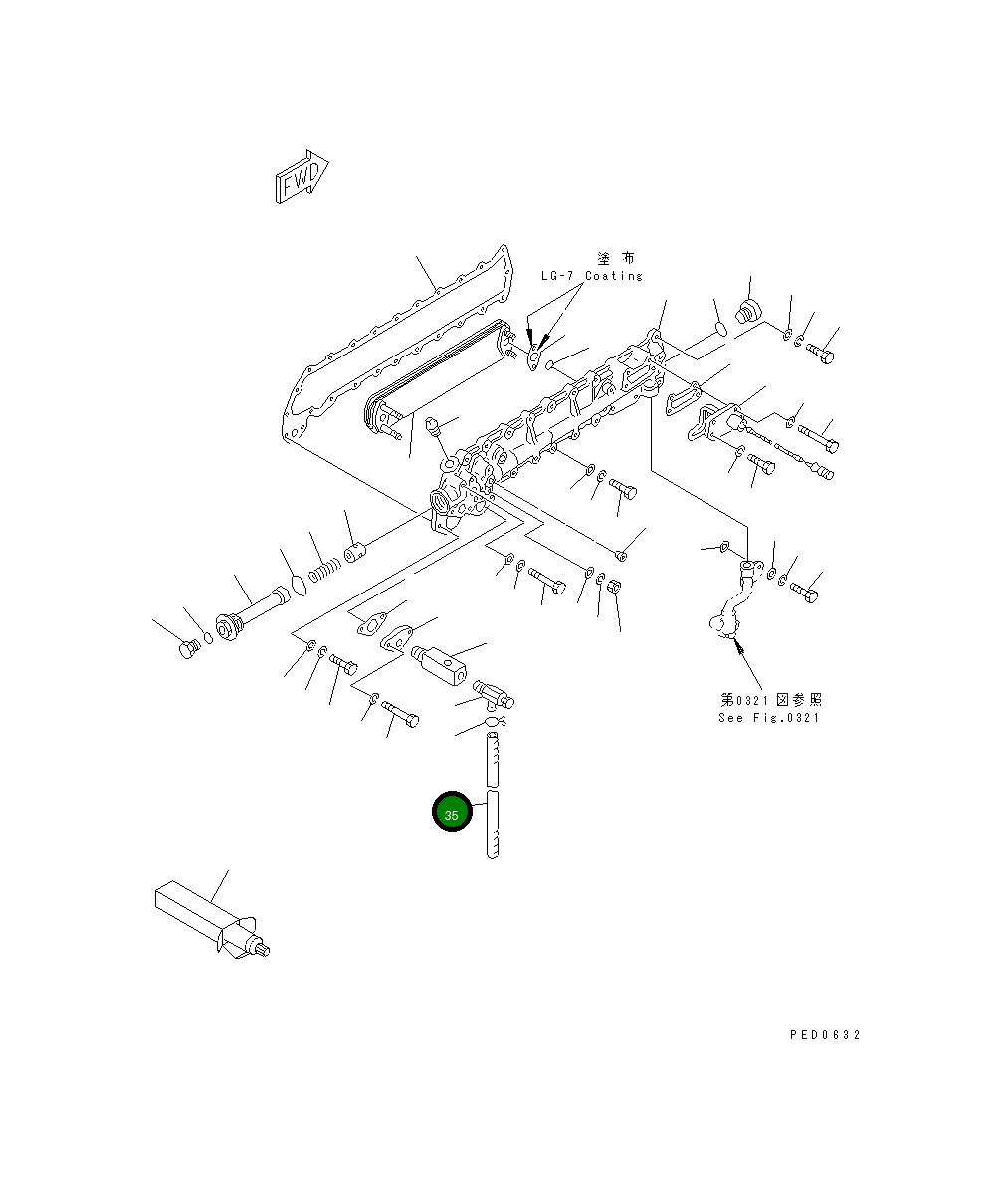 Шланг 6140-61-6620 Komatsu
