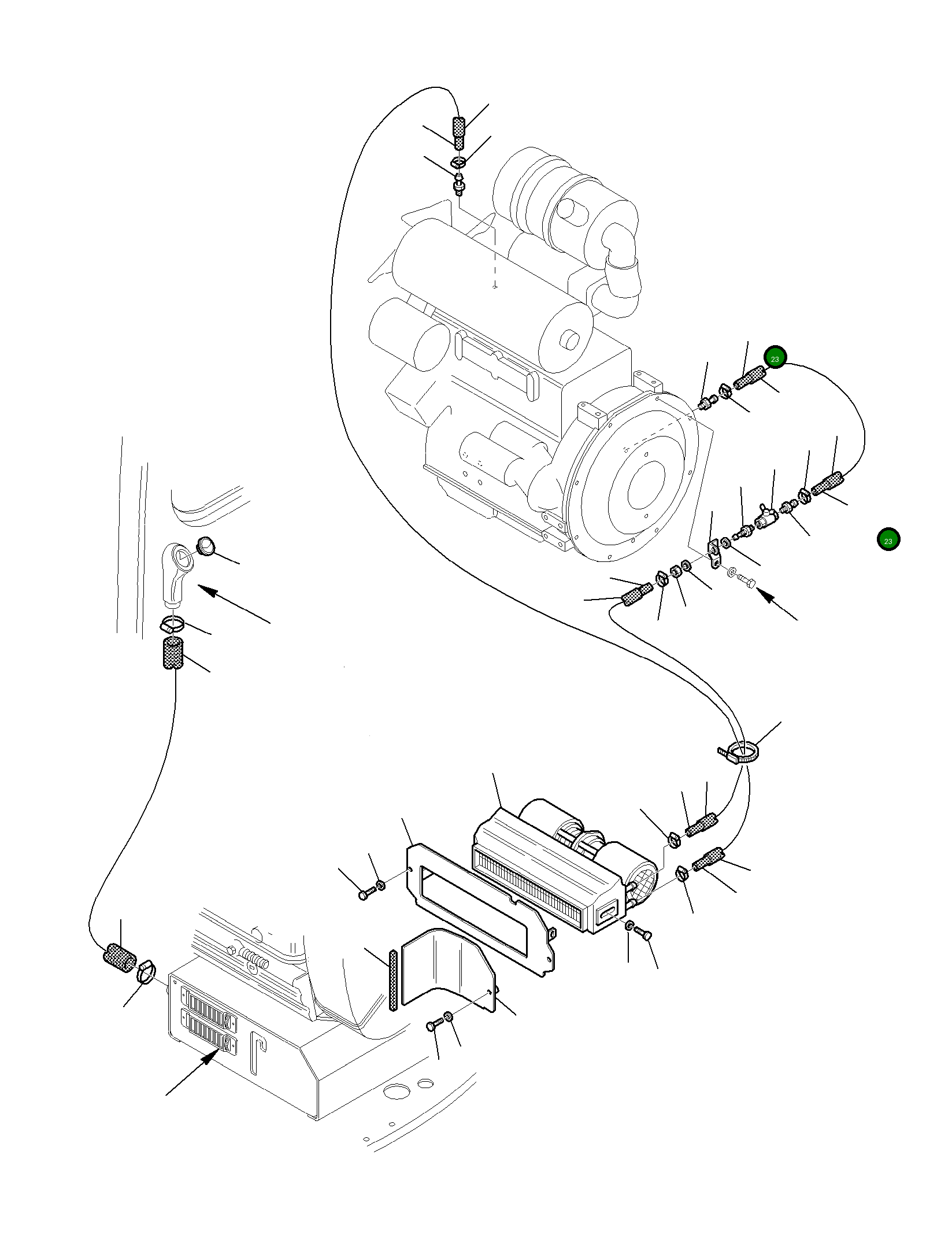 Шланг 3F1049607 Komatsu