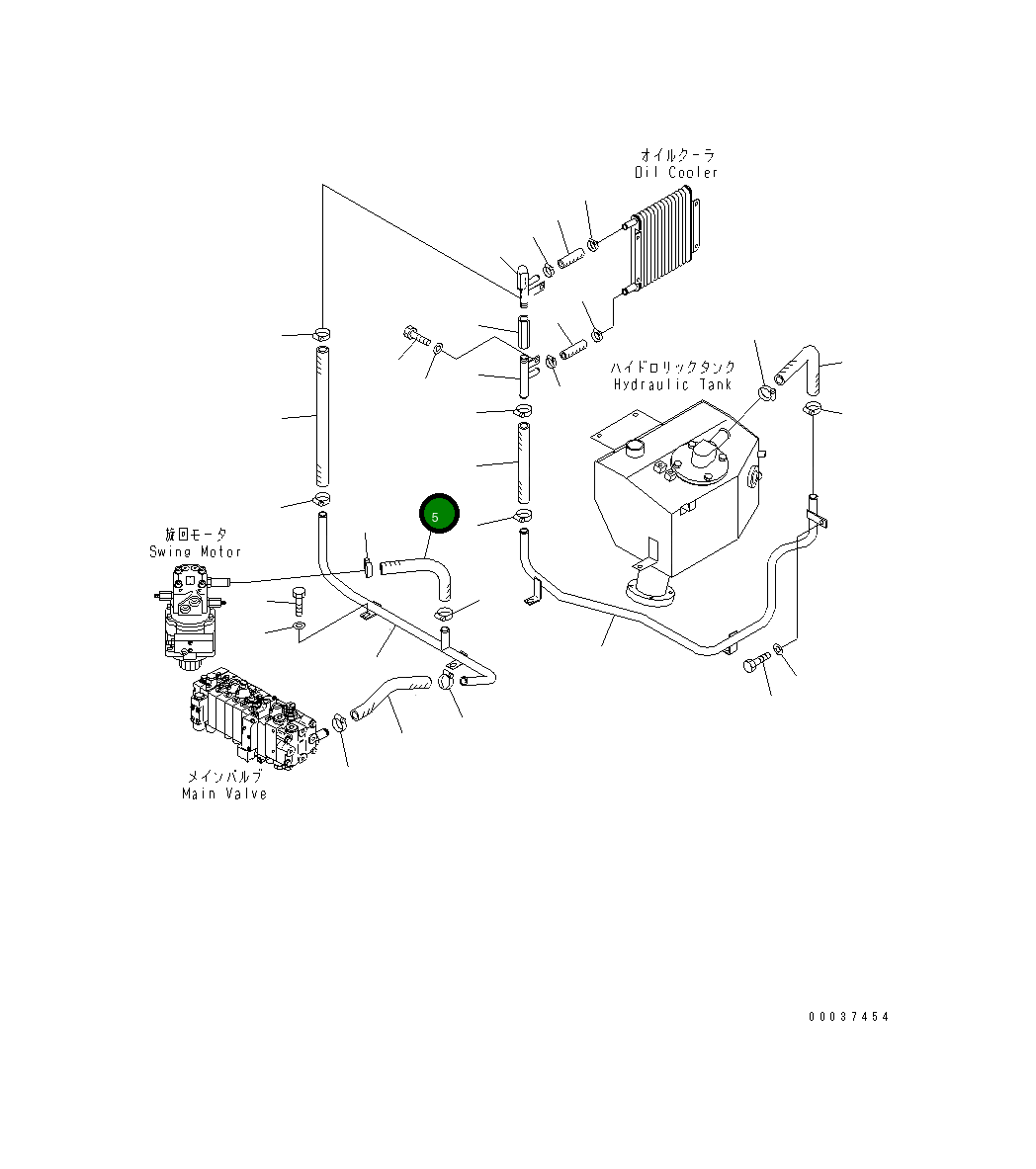 Шланг 22J-62-16320 Komatsu